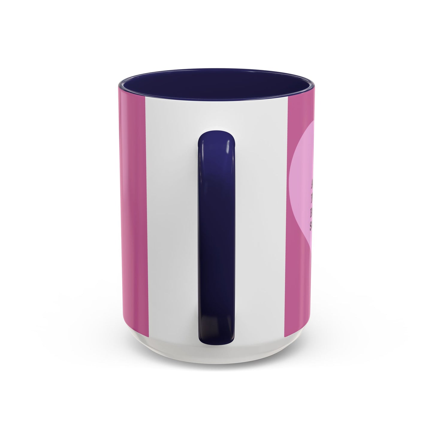 Charming Heart Accent Coffee Mug (Light pink)