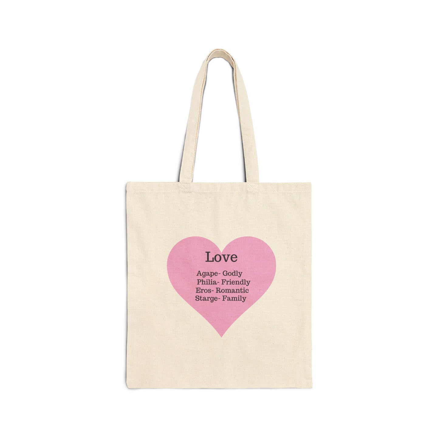 The Love Canvas Tote Bag