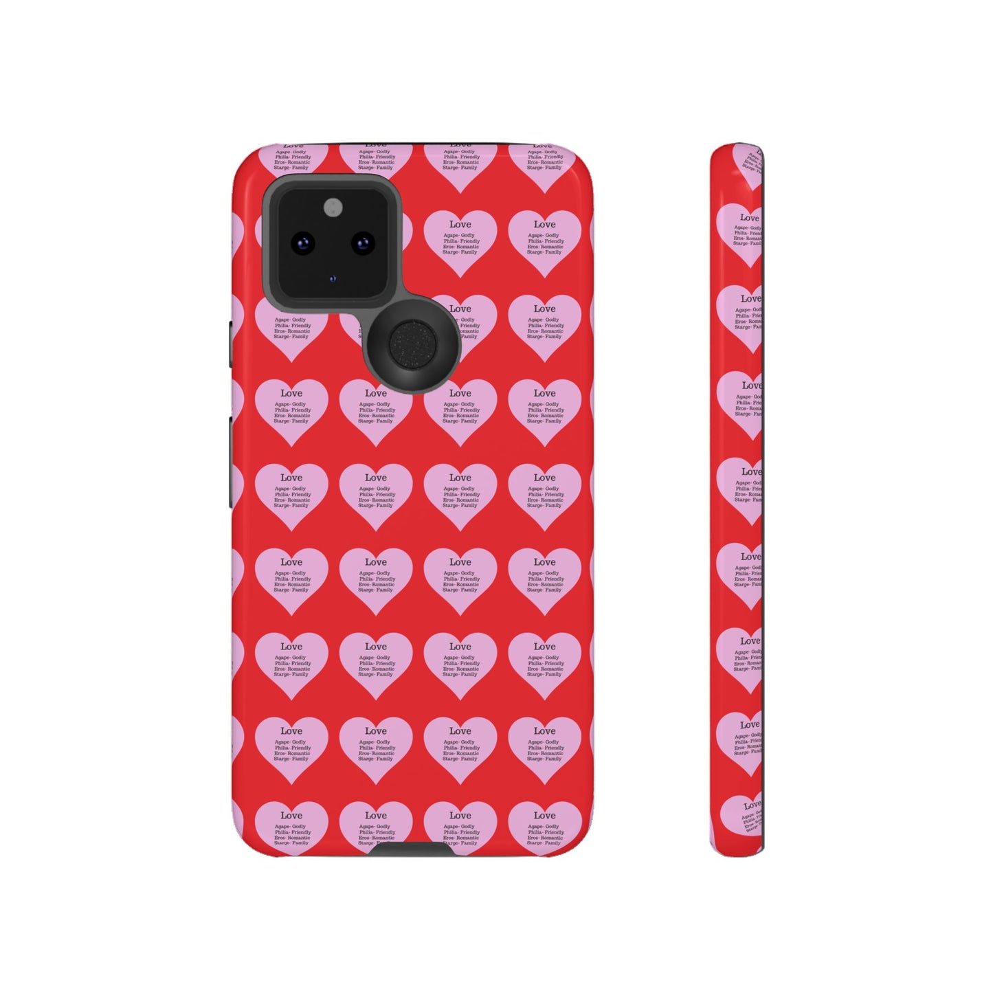 Hearts-A-Flutter Phone Case (iPhone, Google Pixel)(Red)