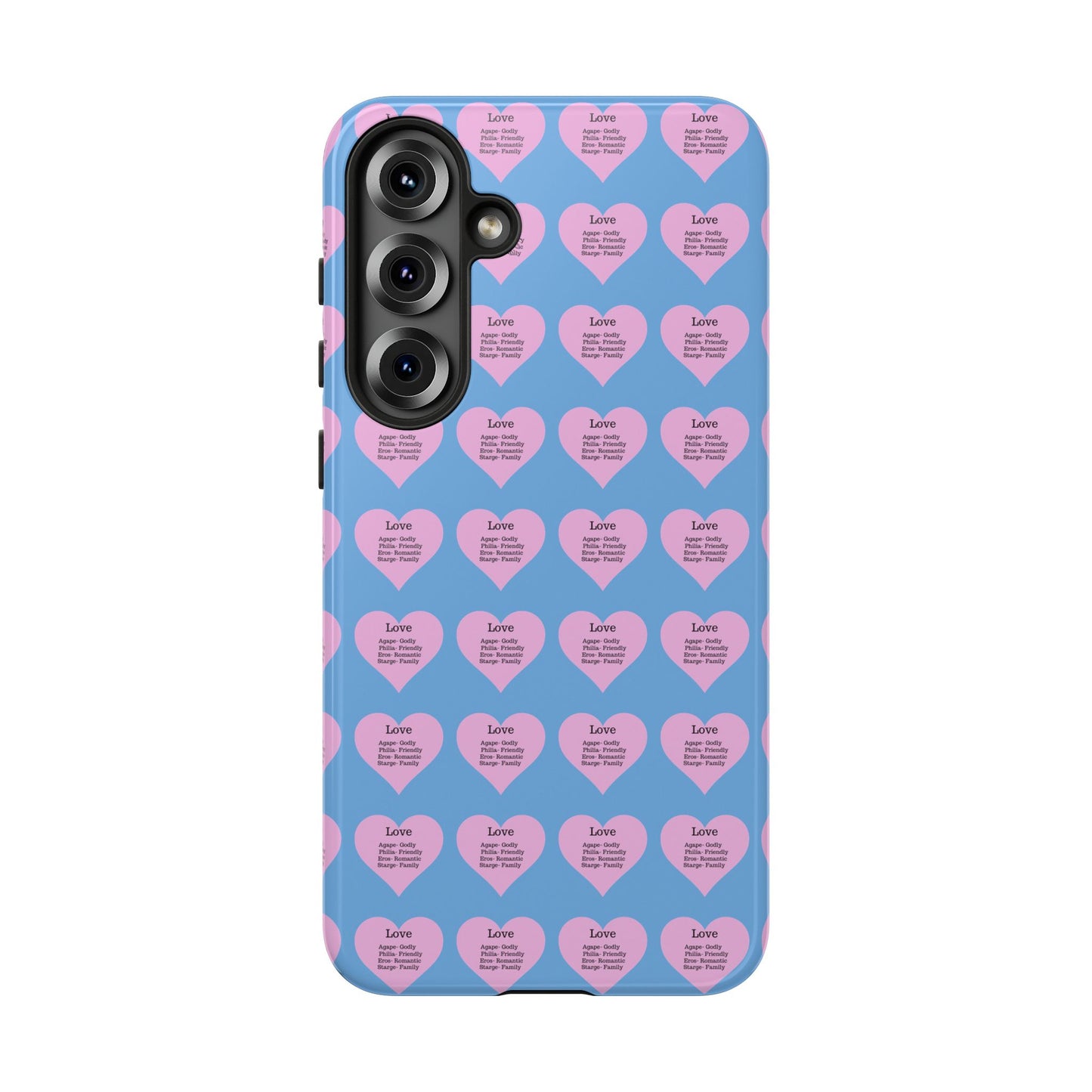 Hearts-A-Flutter Phone Case (Samsung)(Light blue)