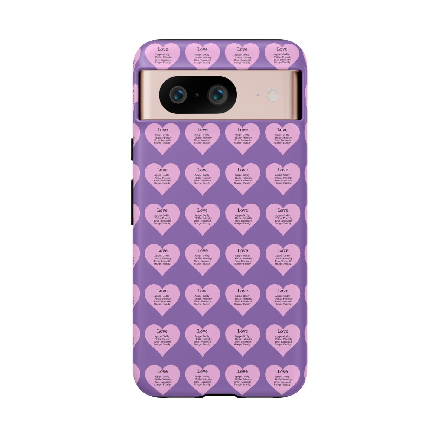 Hearts-A-Flutter Phone Case (iPhone, Google Pixel)(Light purple)