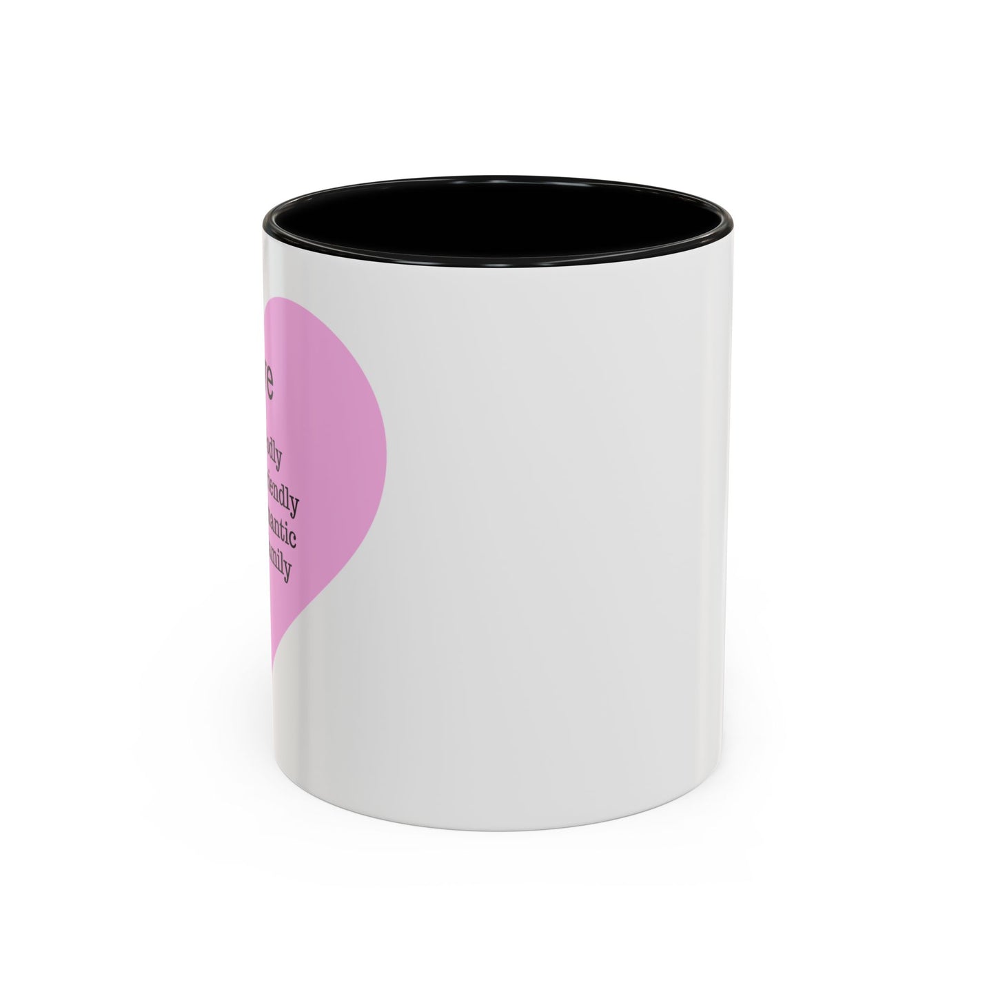 Charming Heart Accent Coffee Mug (White)