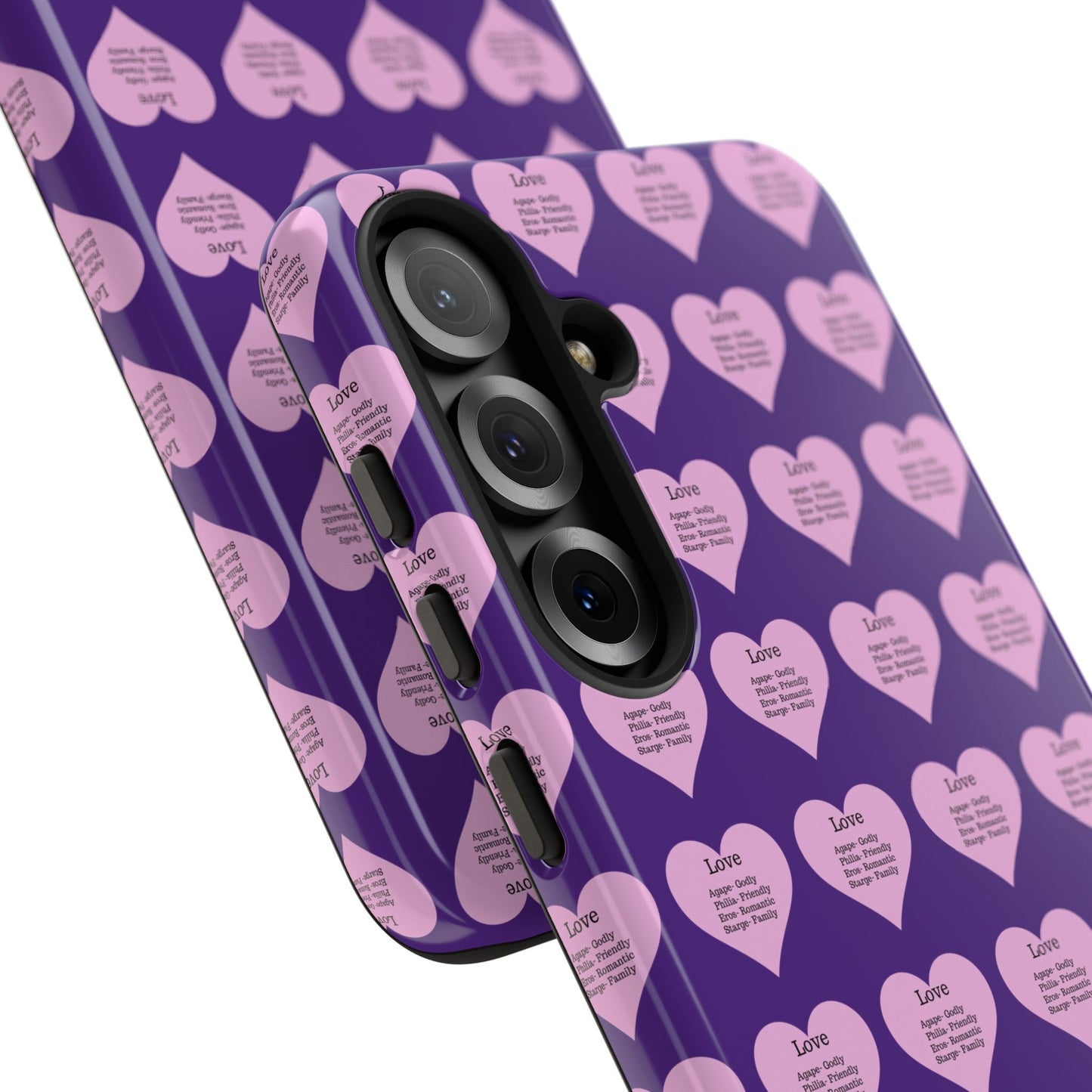 Hearts-A-Flutter Phone Case (Samsung)(Purple)