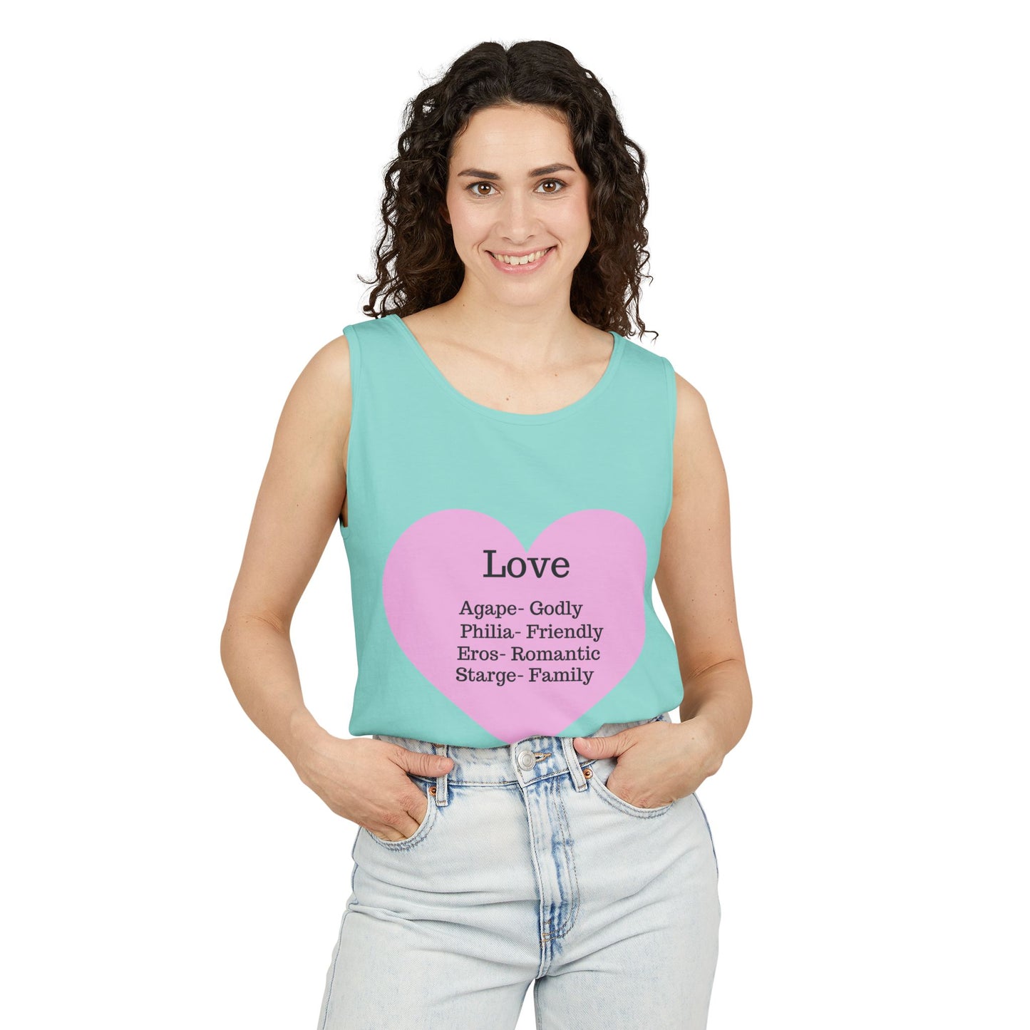 Unisex "Love" Definitions Garment-Dyed Tank Top
