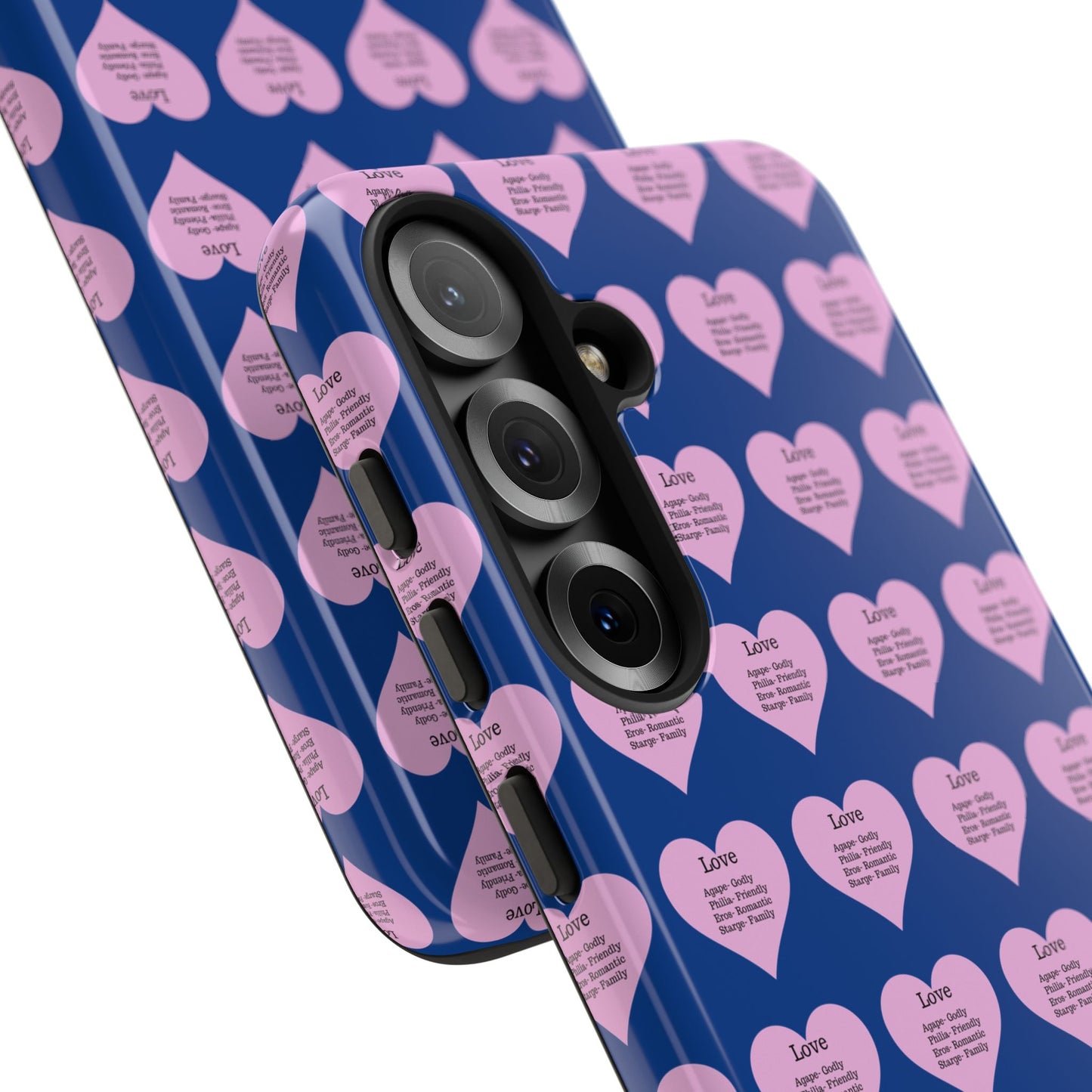 Hearts-A-Flutter Phone Case (Samsung)(Dark blue)