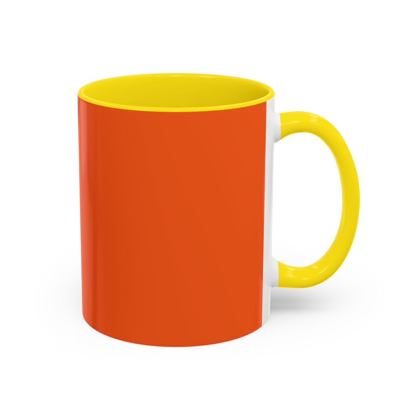 Charming Heart Accent Coffee Mug (Orange)