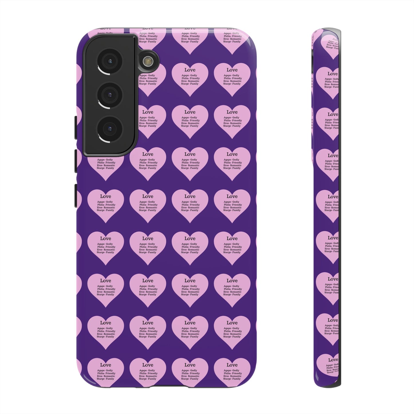 Hearts-A-Flutter Phone Case (Samsung)(Purple)