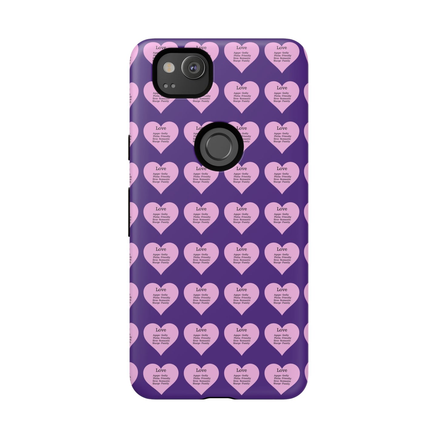 Hearts-A-Flutter Phone Case (iPhone, Google Pixel)(Purple)