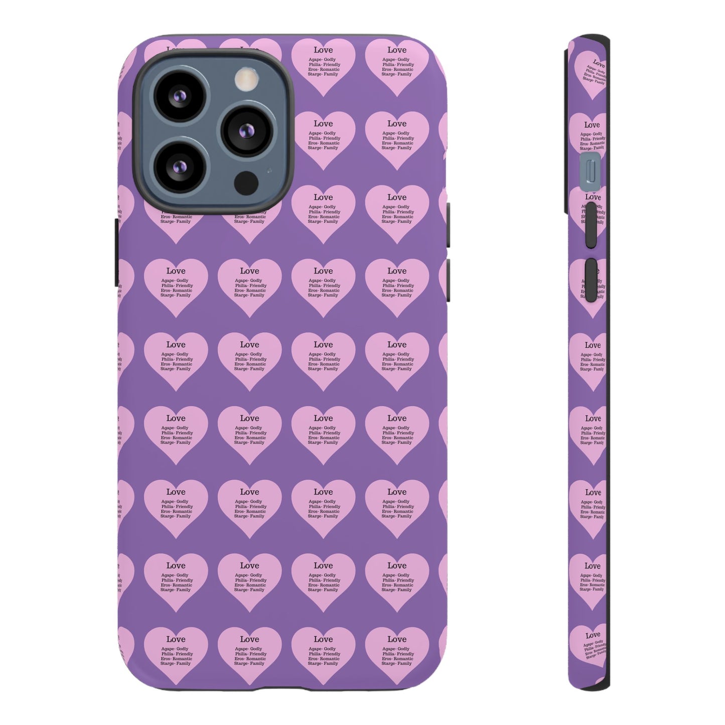 Hearts-A-Flutter Phone Case (iPhone, Google Pixel)(Light purple)