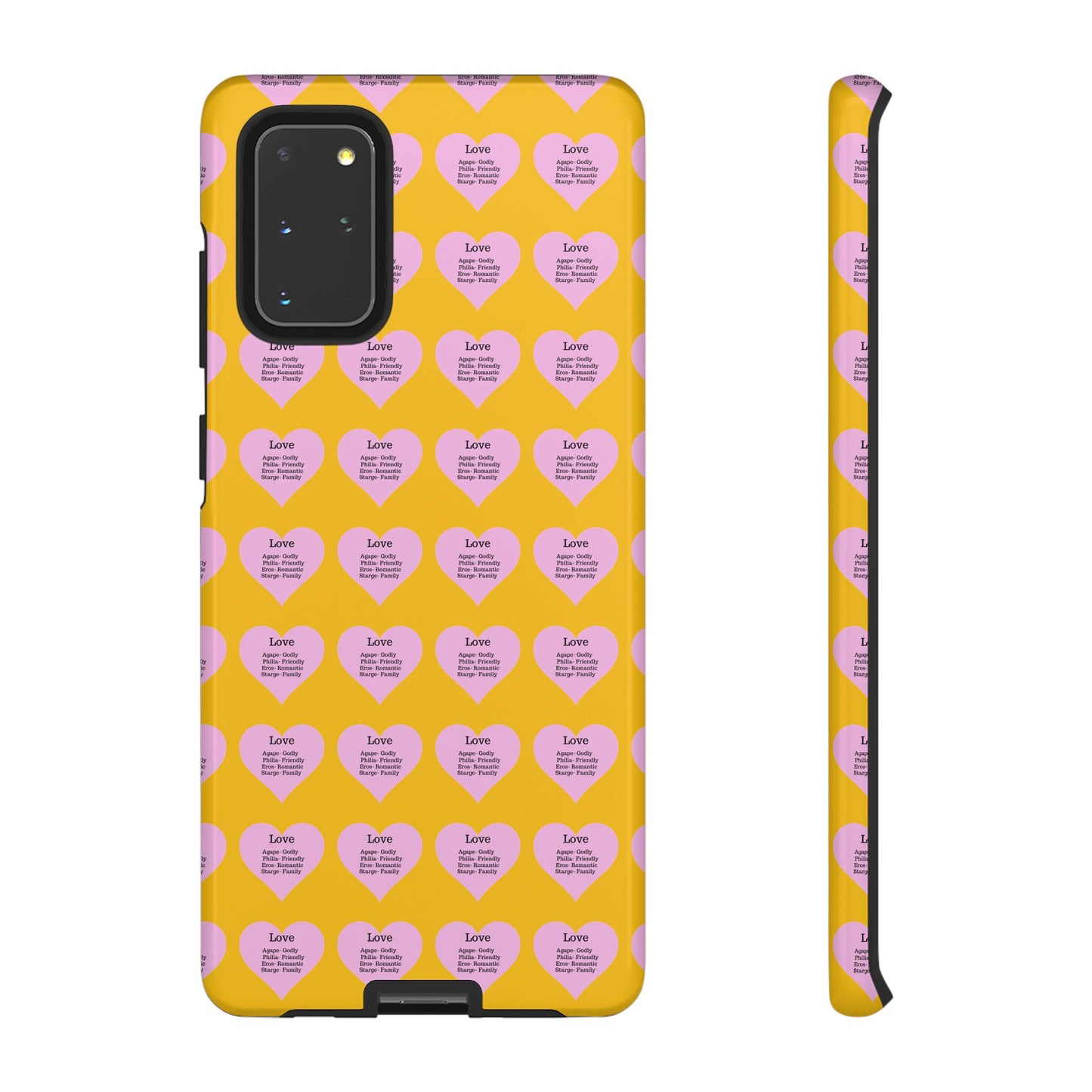 Hearts-A-Flutter Phone Case (Samsung)(Yellow)