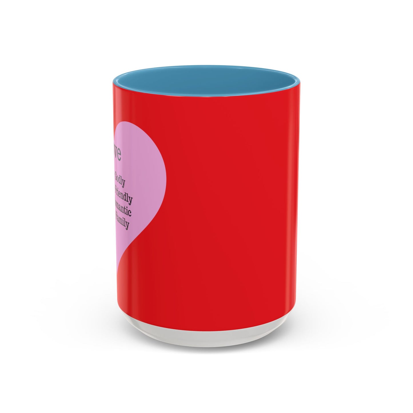 Charming Heart Accent Coffee Mug (Red)