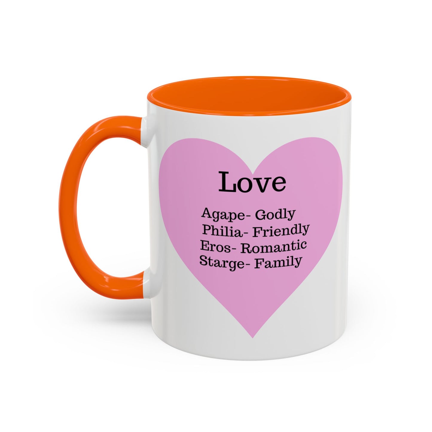 Charming Heart Accent Coffee Mug (White)
