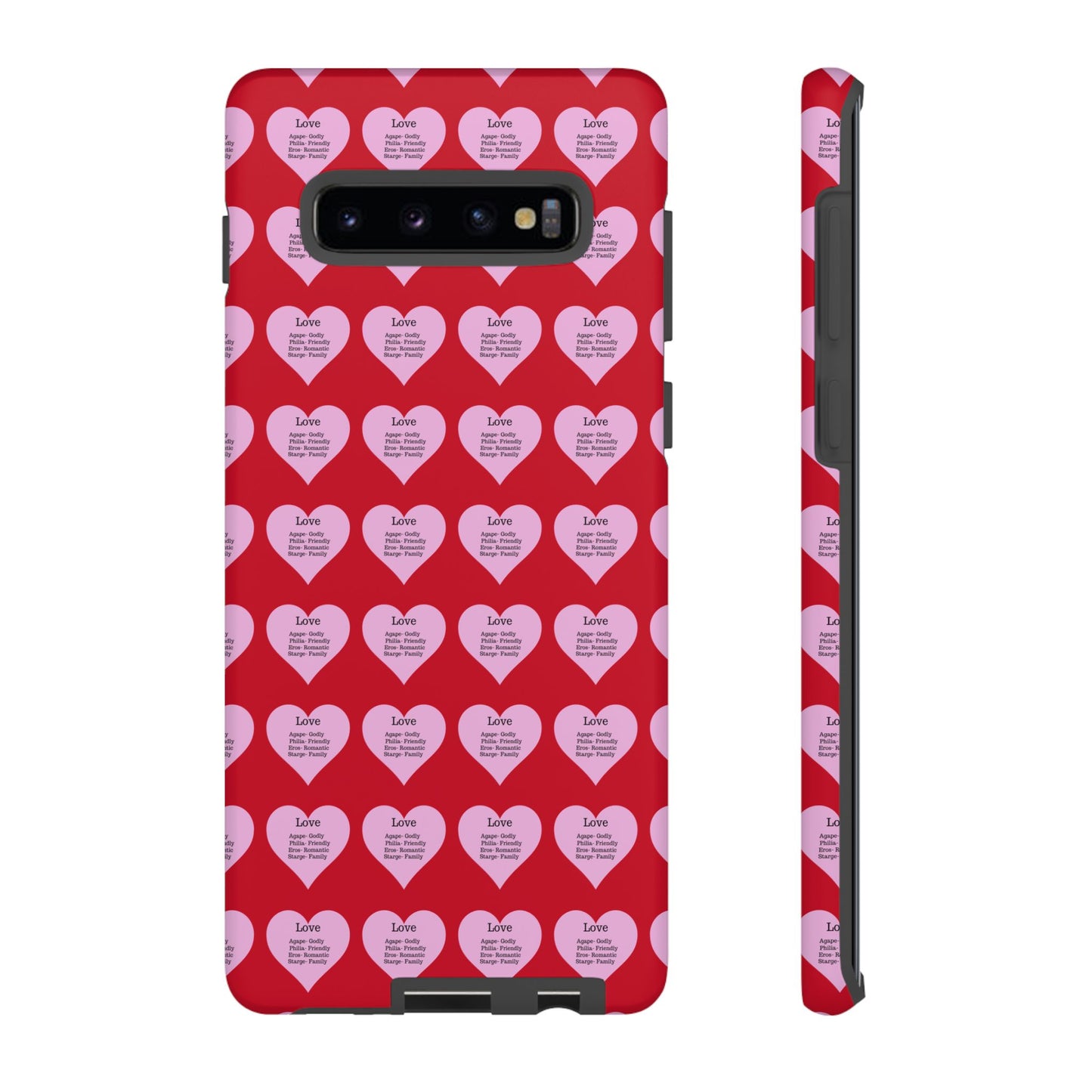Hearts-A-Flutter Phone Case (Samsung)(Dark red)
