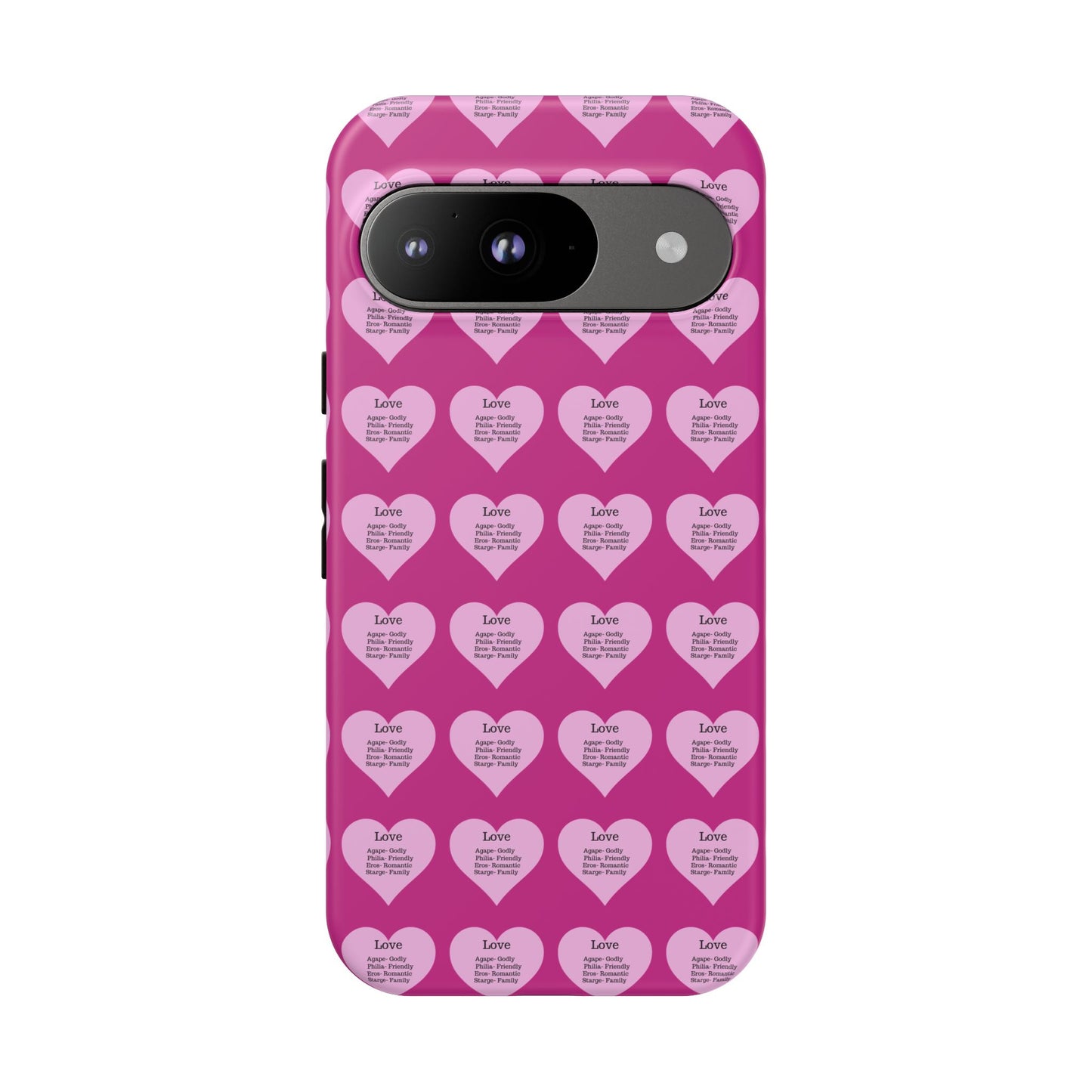 Hearts-A-Flutter Phone Case (iPhone, Google Pixel)(Pink)