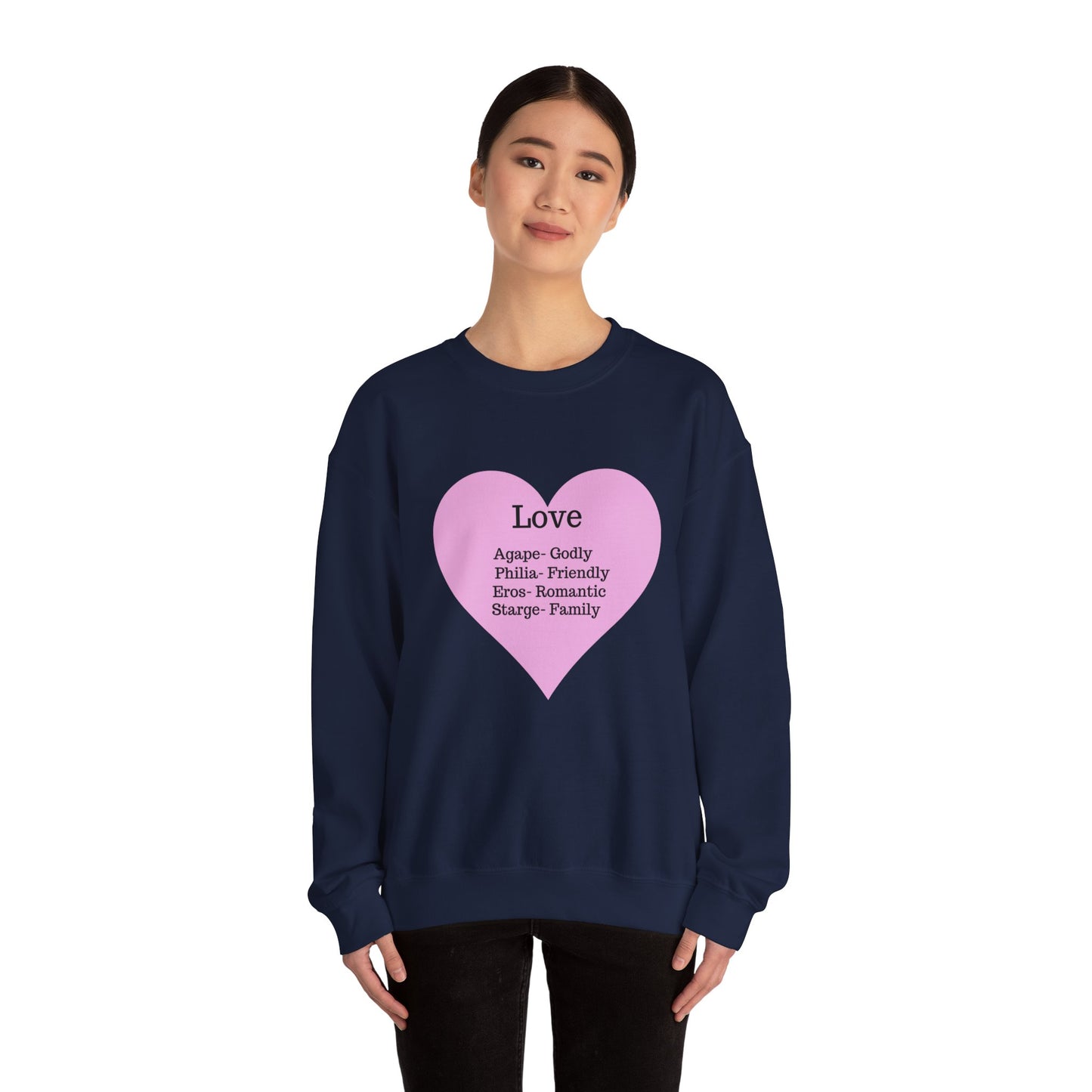 Types of Love Heart Unisex Sweatshirt