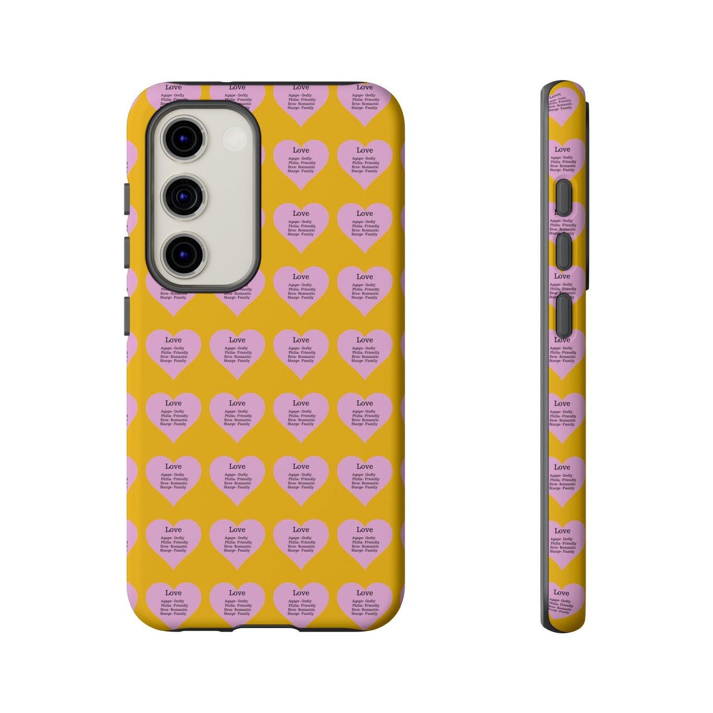 Hearts-A-Flutter Phone Case (Samsung)(Yellow)