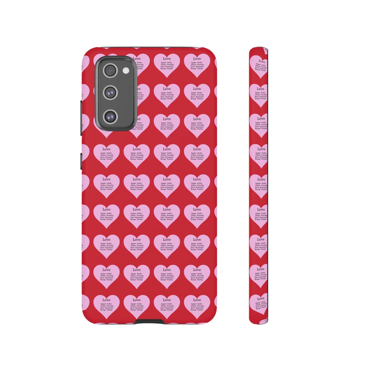 Hearts-A-Flutter Phone Case (Samsung)(Dark red)
