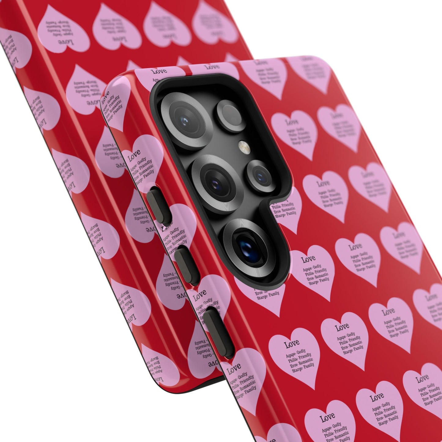 Hearts-A-Flutter Phone Case (Samsung)(Dark red)