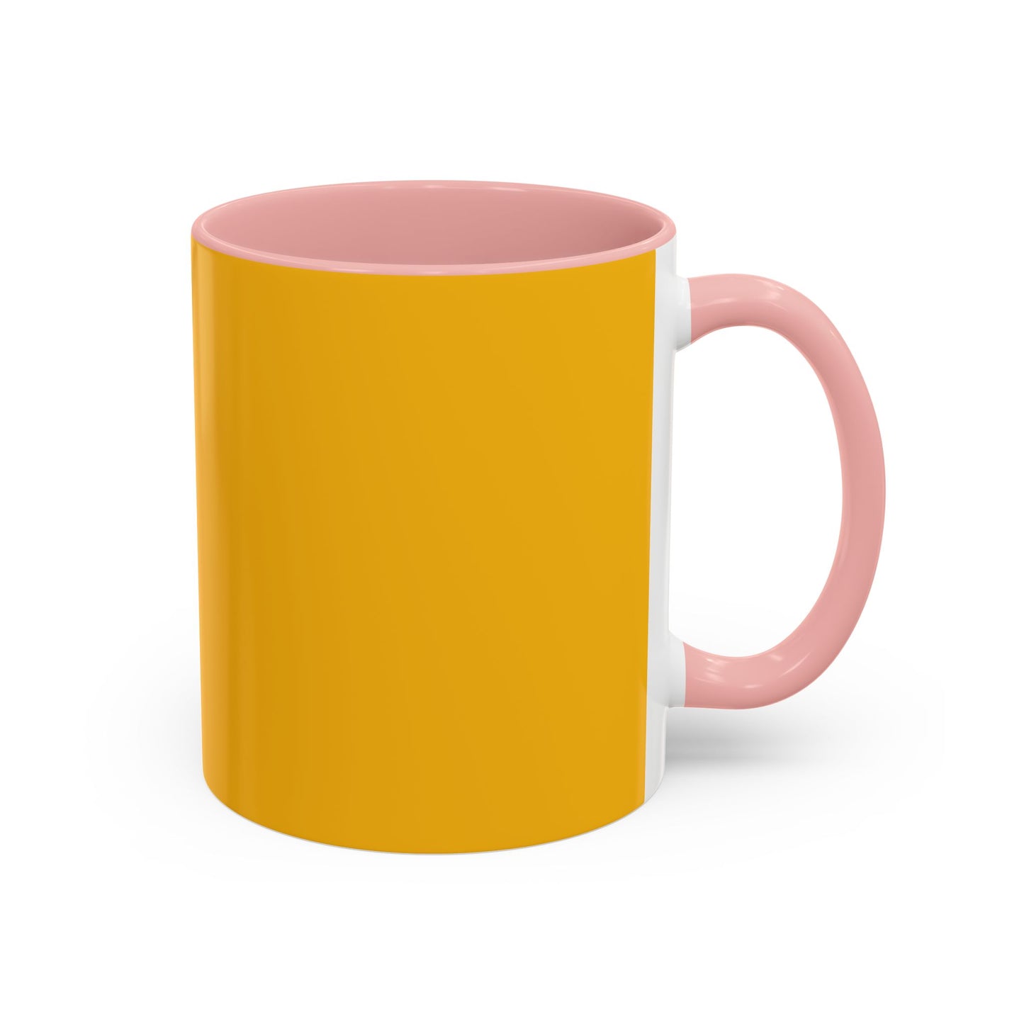 Charming Heart Accent Coffee Mug (Yellow)