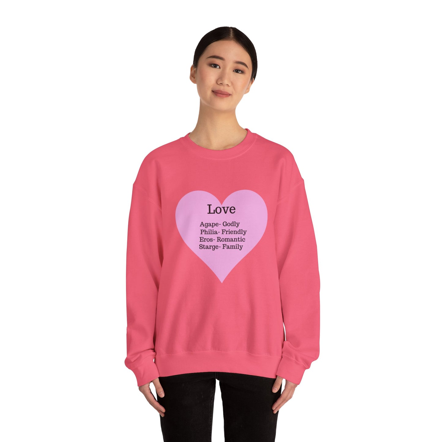 Types of Love Heart Unisex Sweatshirt