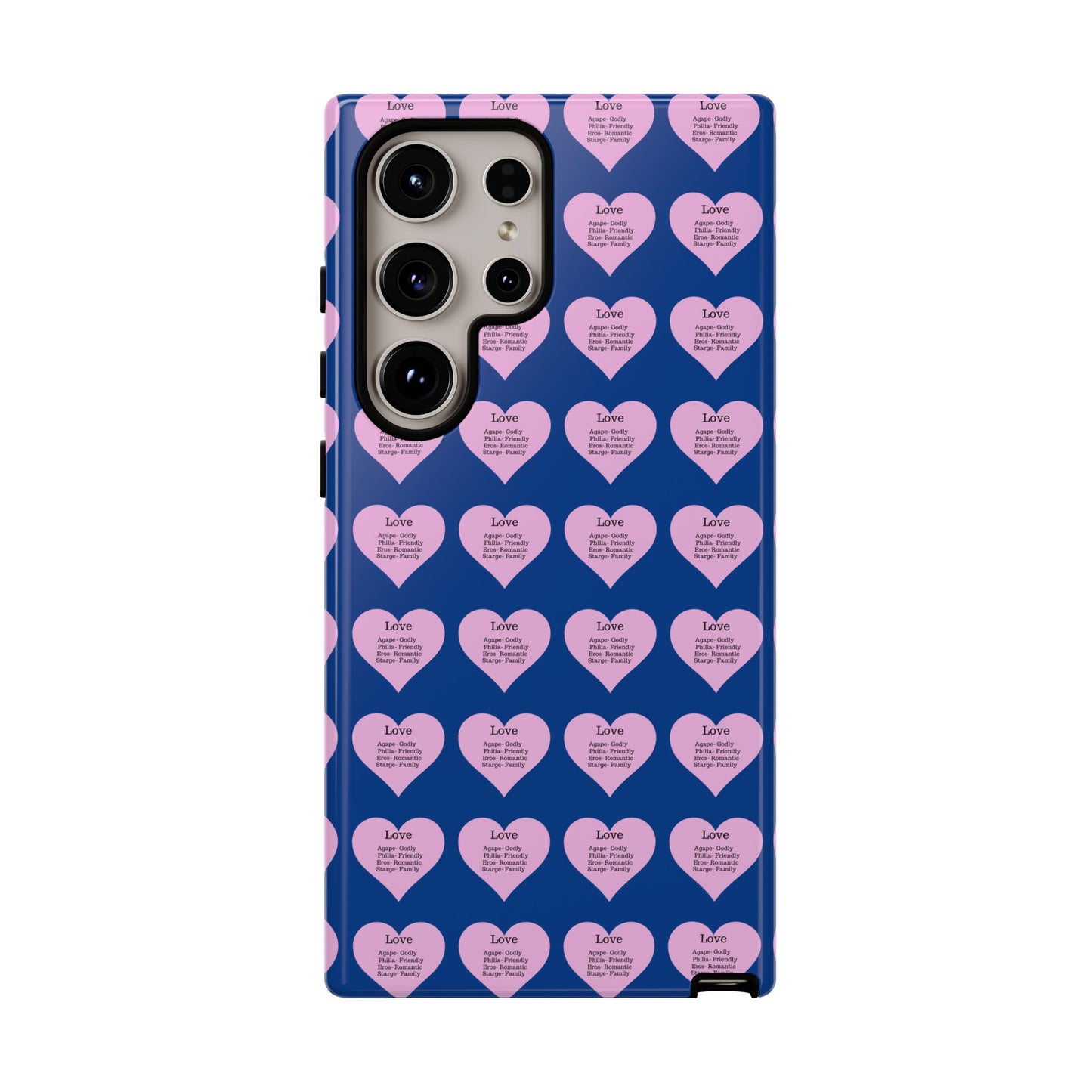 Hearts-A-Flutter Phone Case (Samsung)(Dark blue)