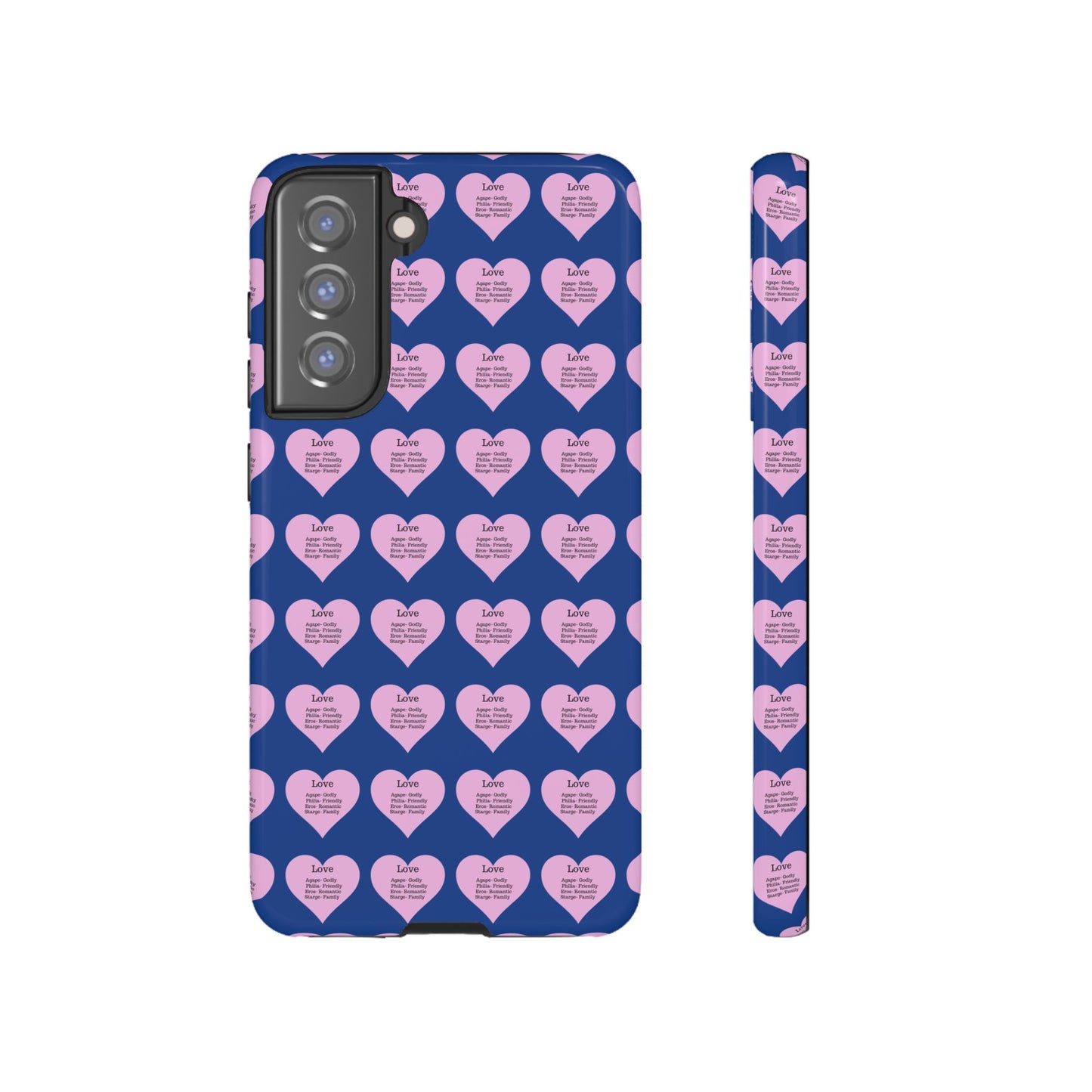 Hearts-A-Flutter Phone Case (Samsung)(Dark blue)