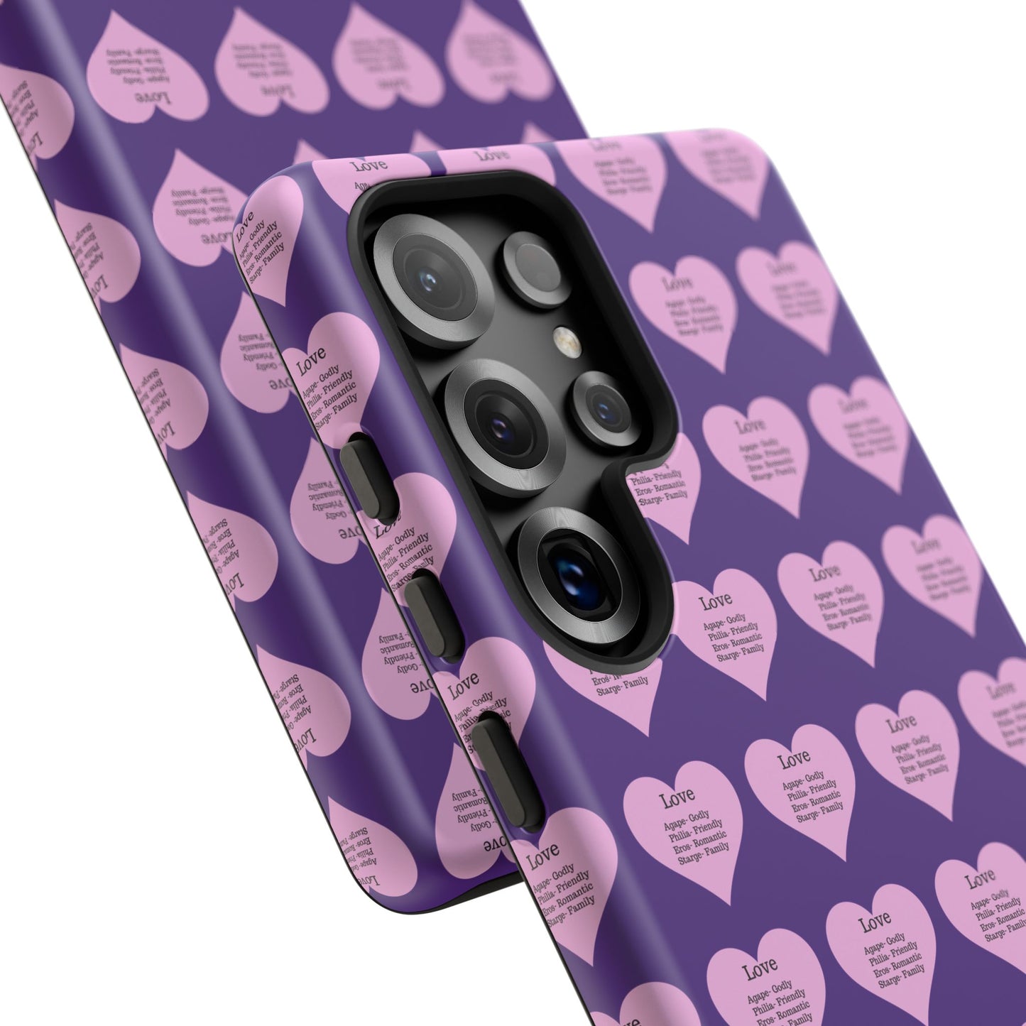 Hearts-A-Flutter Phone Case (Samsung)(Purple)