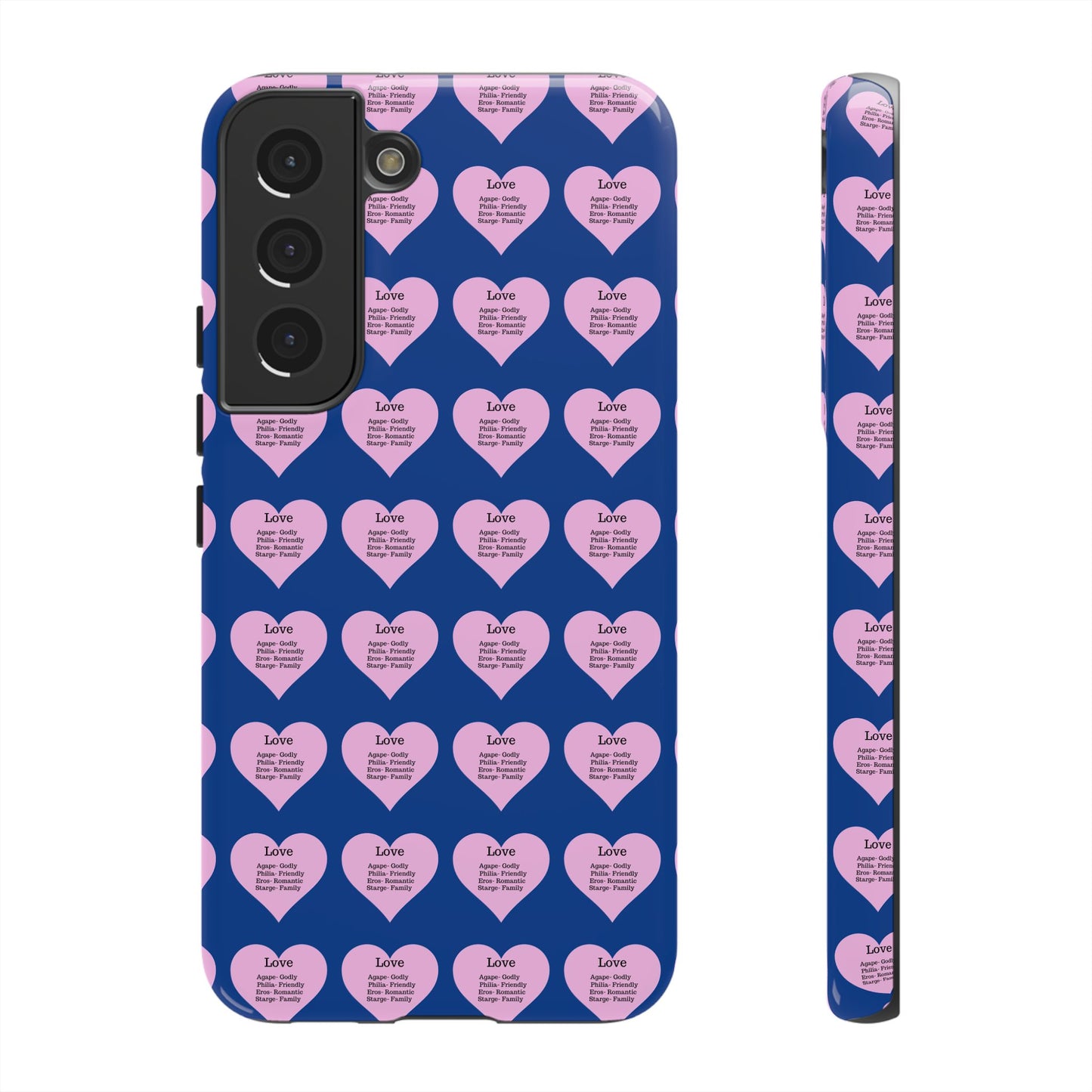 Hearts-A-Flutter Phone Case (Samsung)(Dark blue)