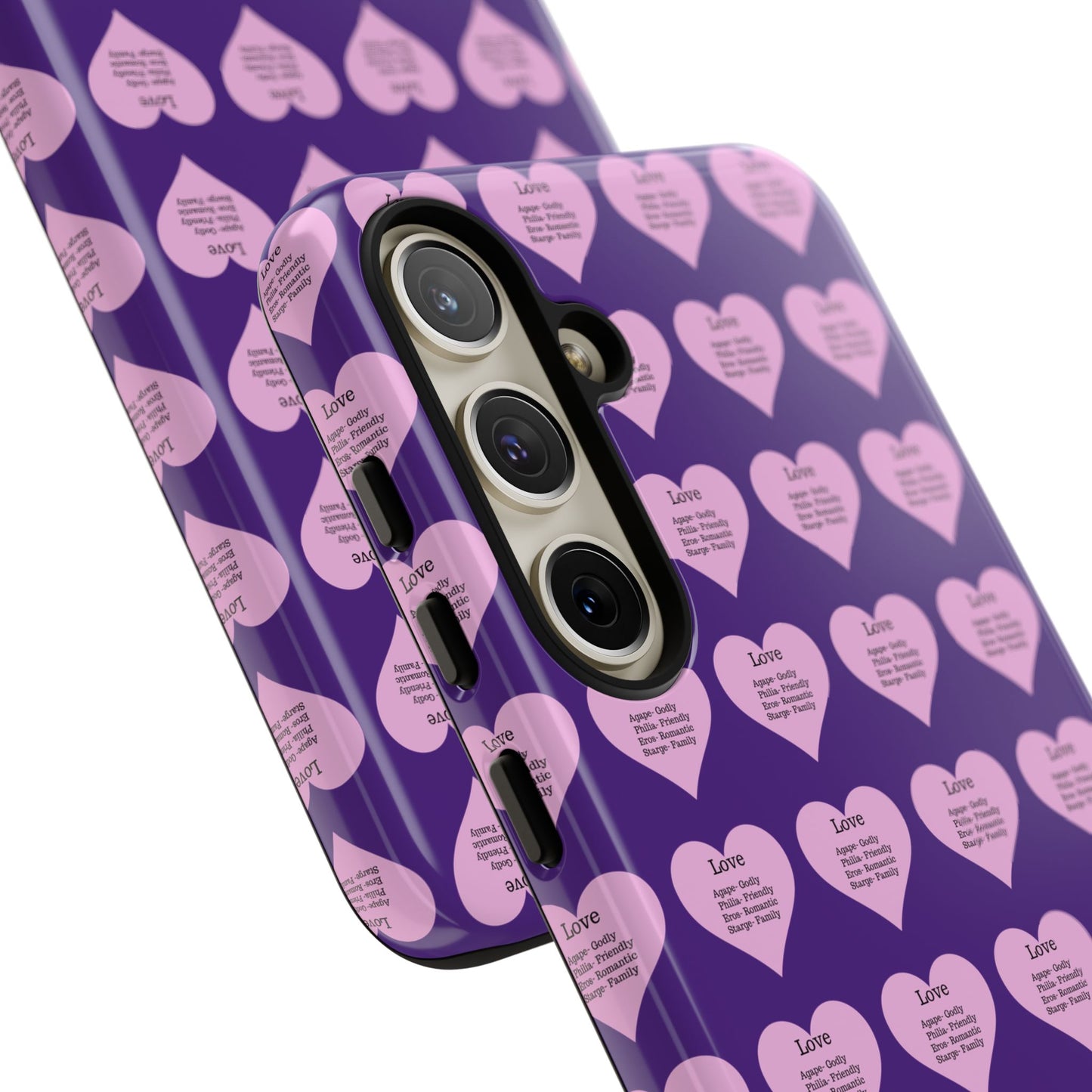Hearts-A-Flutter Phone Case (Samsung)(Purple)