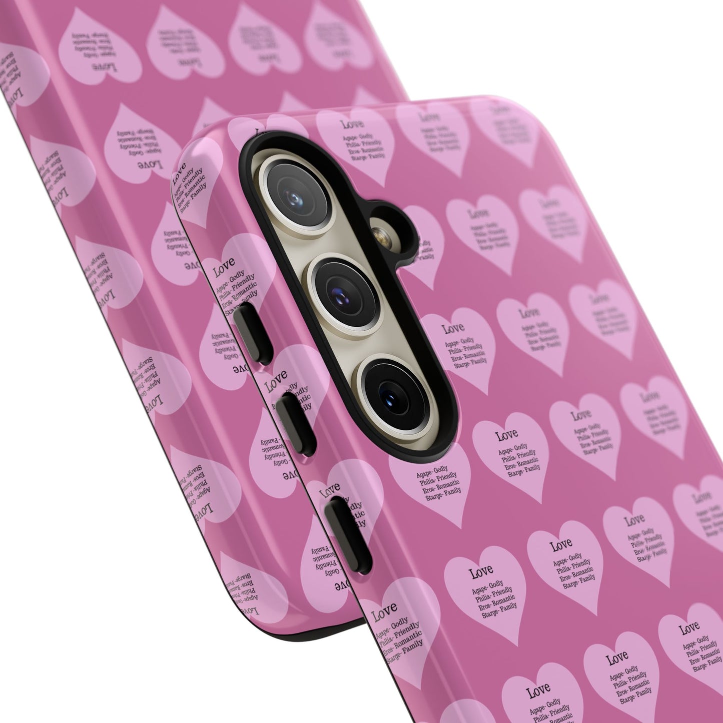 Hearts-A-Flutter Phone Case (Samsung)(Light pink)