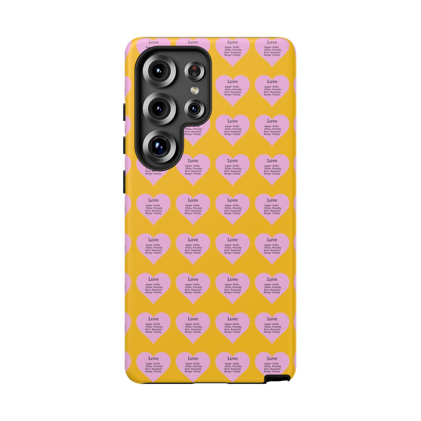 Hearts-A-Flutter Phone Case (Samsung)(Yellow)