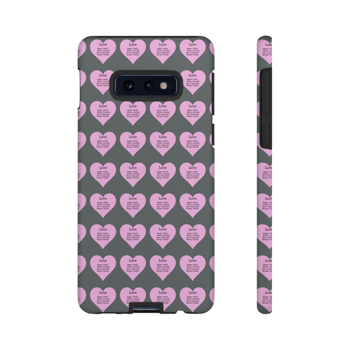 Hearts-A-Flutter Phone Case (Samsung)(Dark grey)