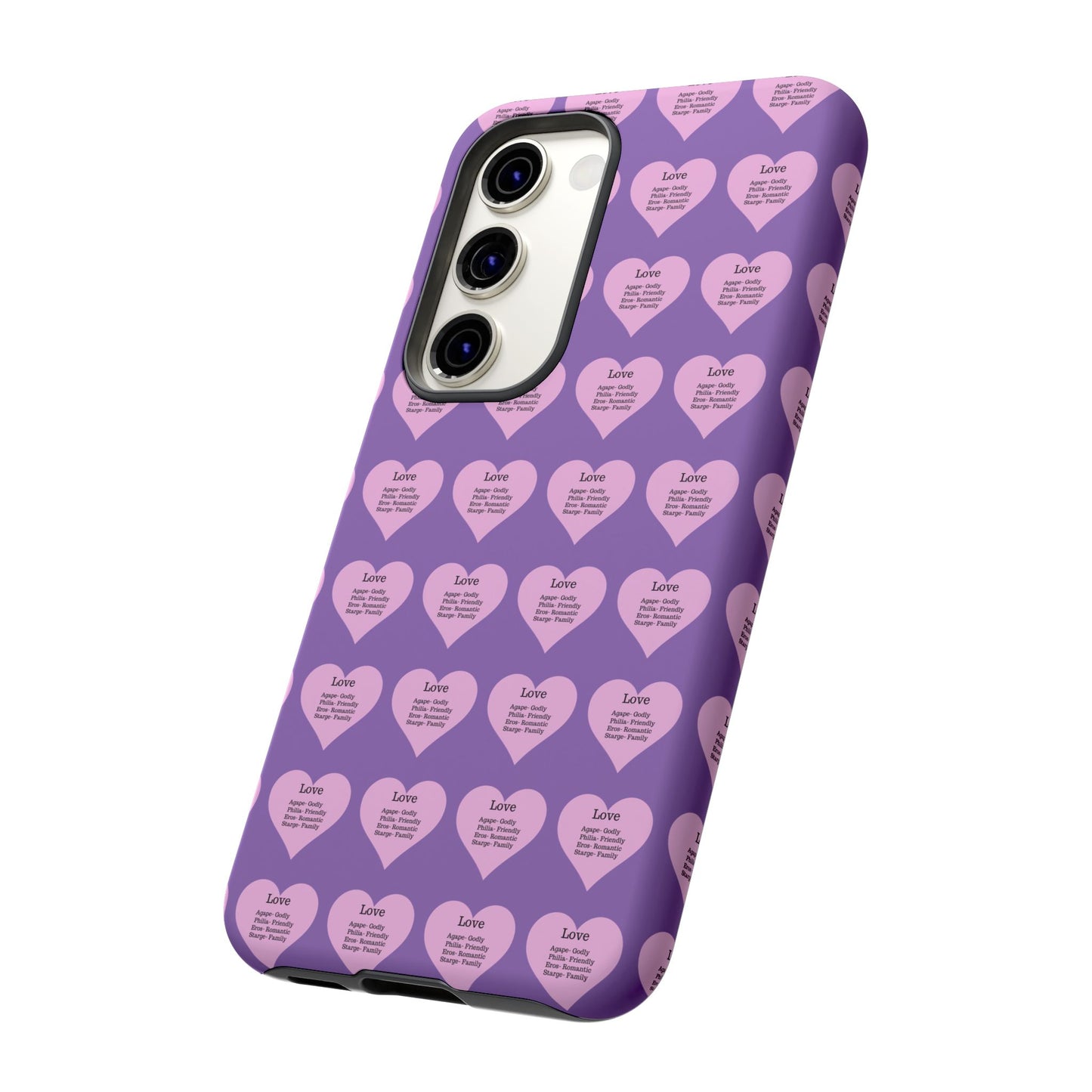 Hearts-A-Flutter Phone Case (Samsung)(Light purple)