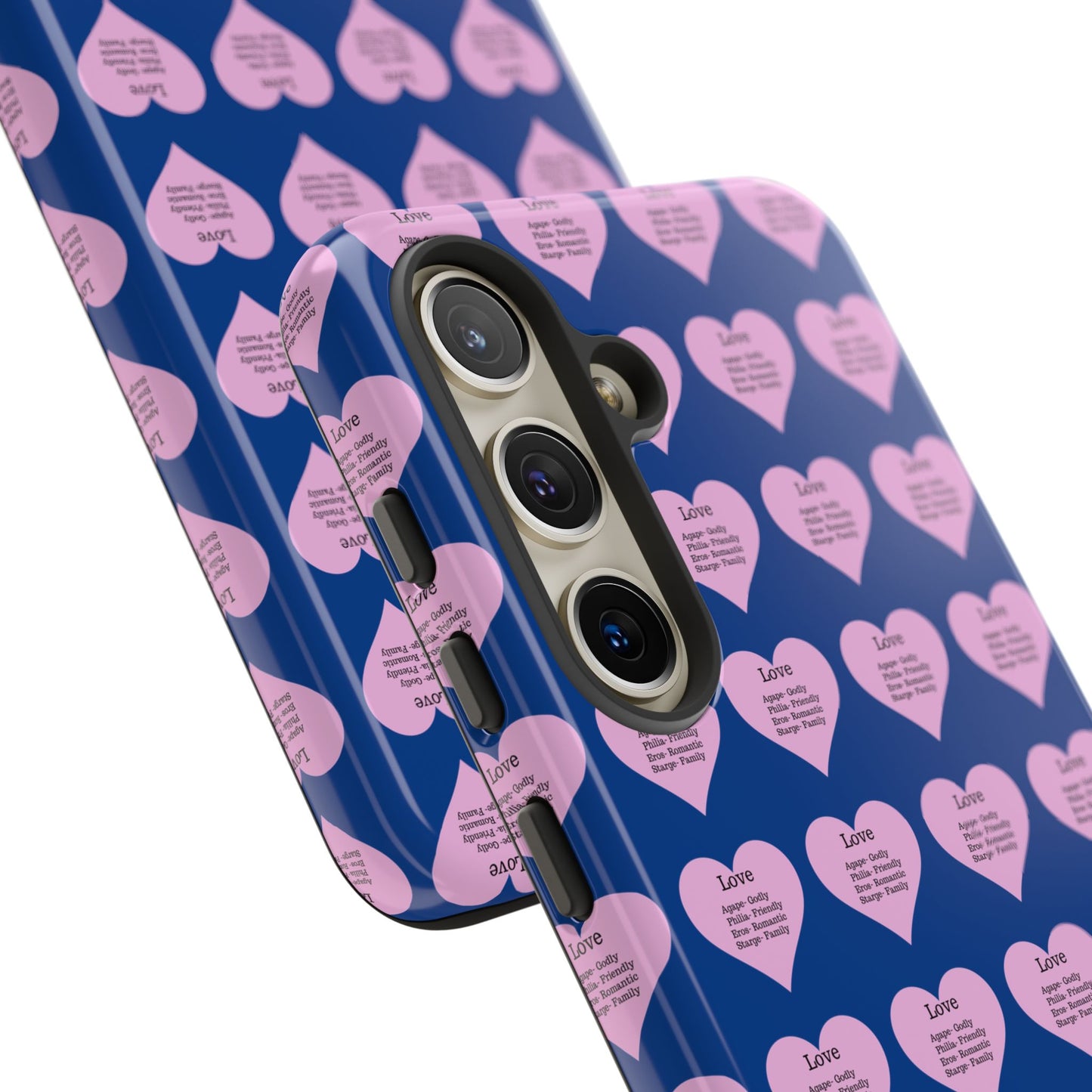 Hearts-A-Flutter Phone Case (Samsung)(Dark blue)