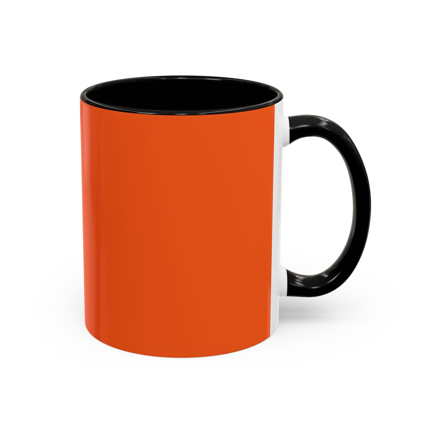 Charming Heart Accent Coffee Mug (Orange)