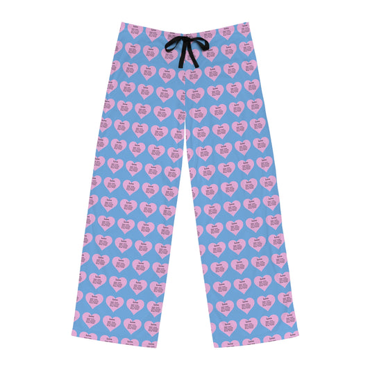 Men's All-Over Print Pajama Pants (Light Blue)