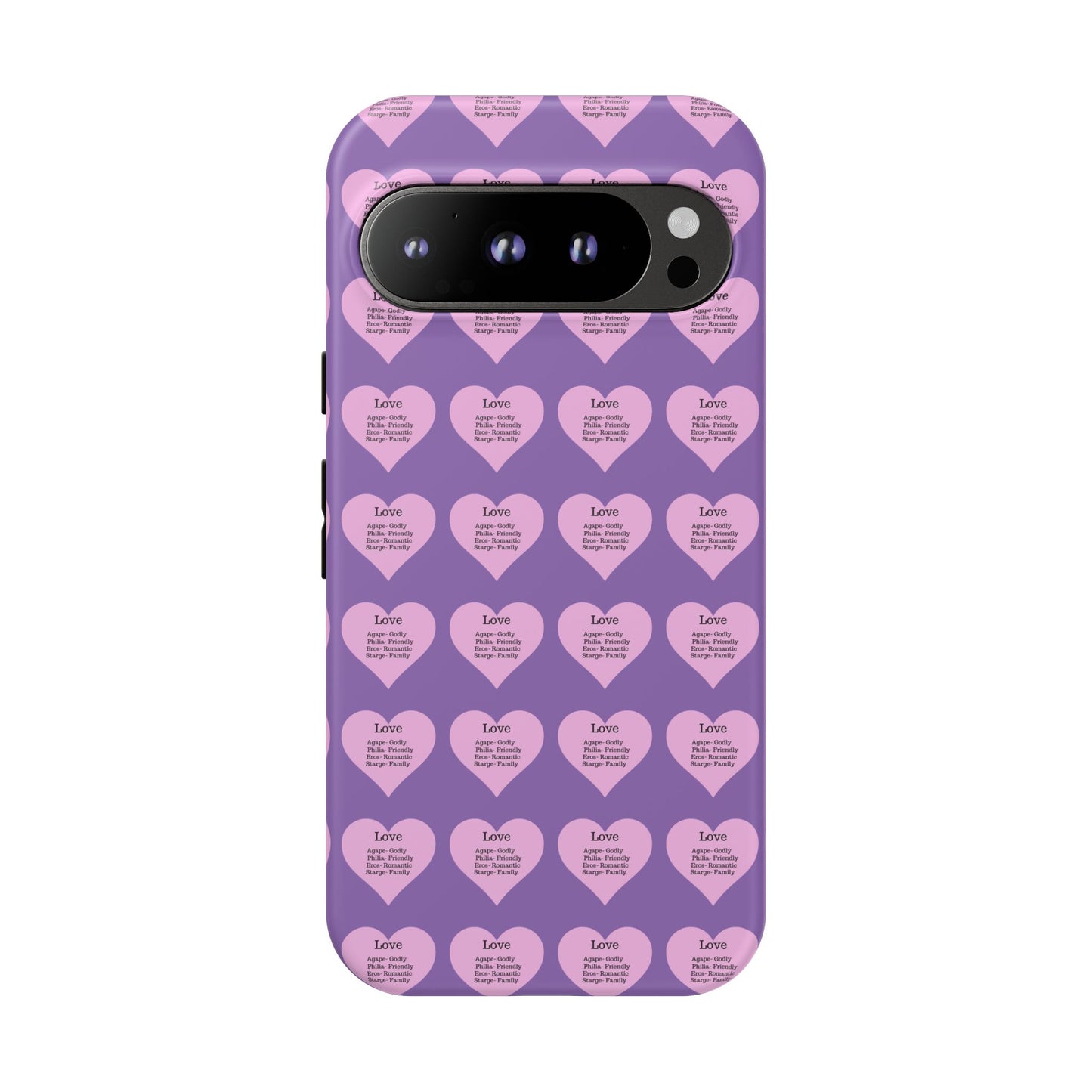Hearts-A-Flutter Phone Case (iPhone, Google Pixel)(Light purple)