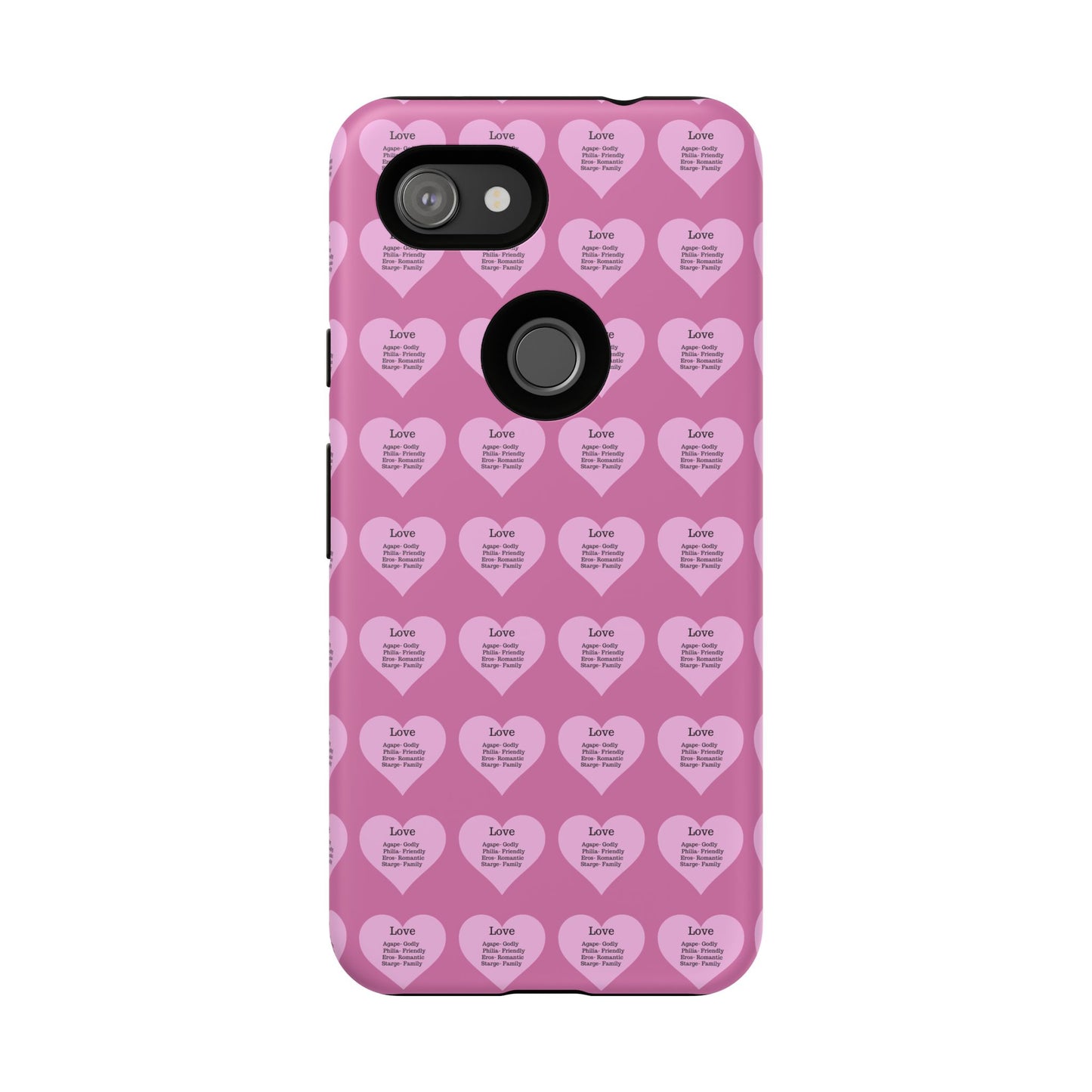 Hearts-A-Flutter Phone Case (iPhone, Google Pixel)(Light pink)