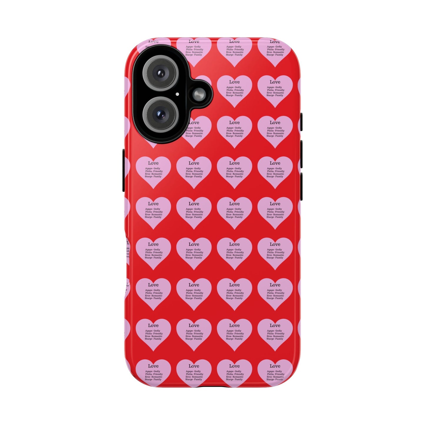 Hearts-A-Flutter Phone Case (iPhone, Google Pixel)(Red)