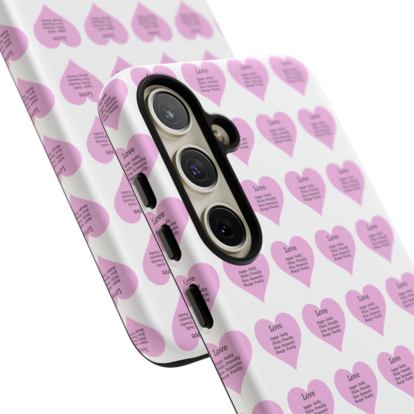 Hearts-A-Flutter Phone Case (Samsung)(White)