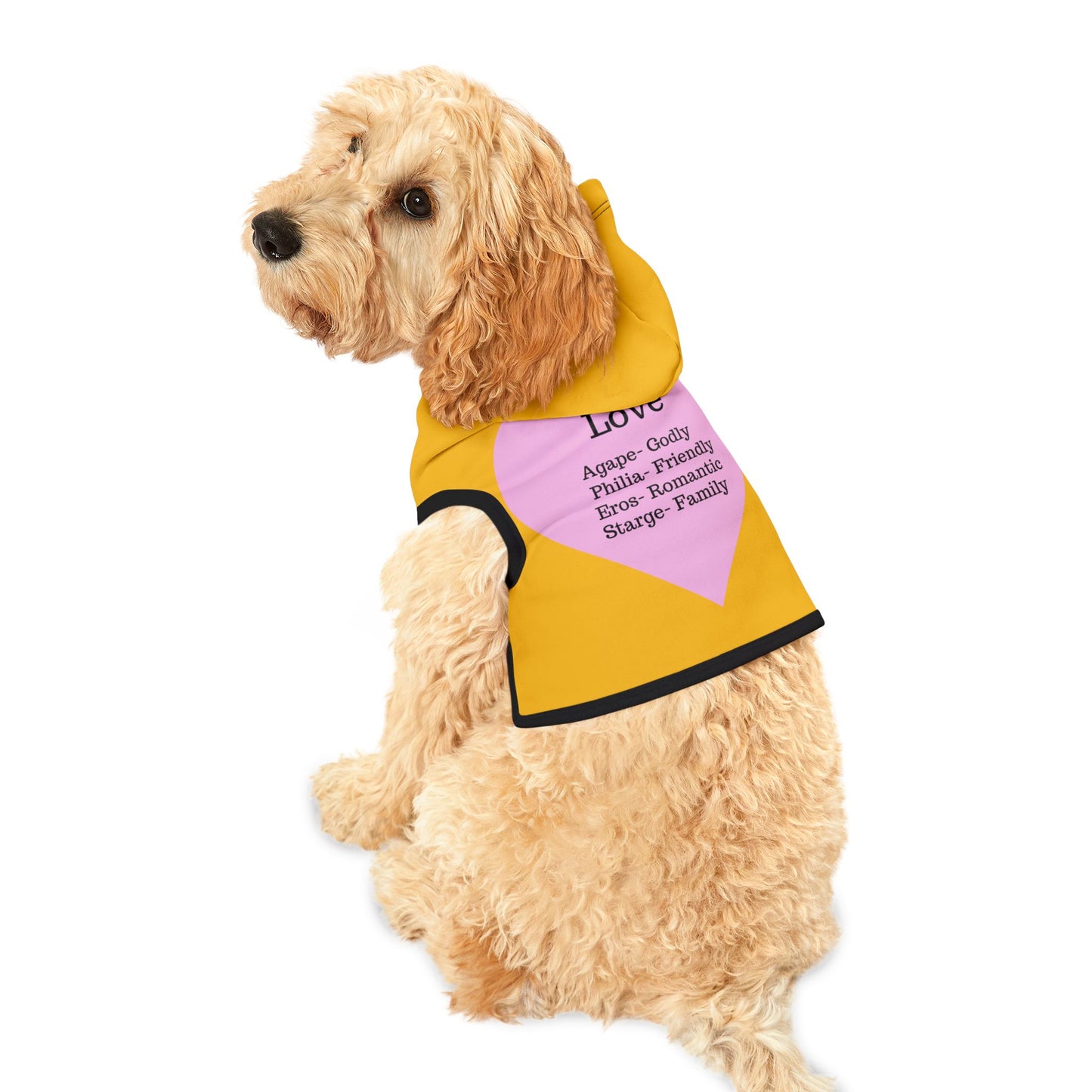 Charming Heart Pet Hoodie (Yellow)