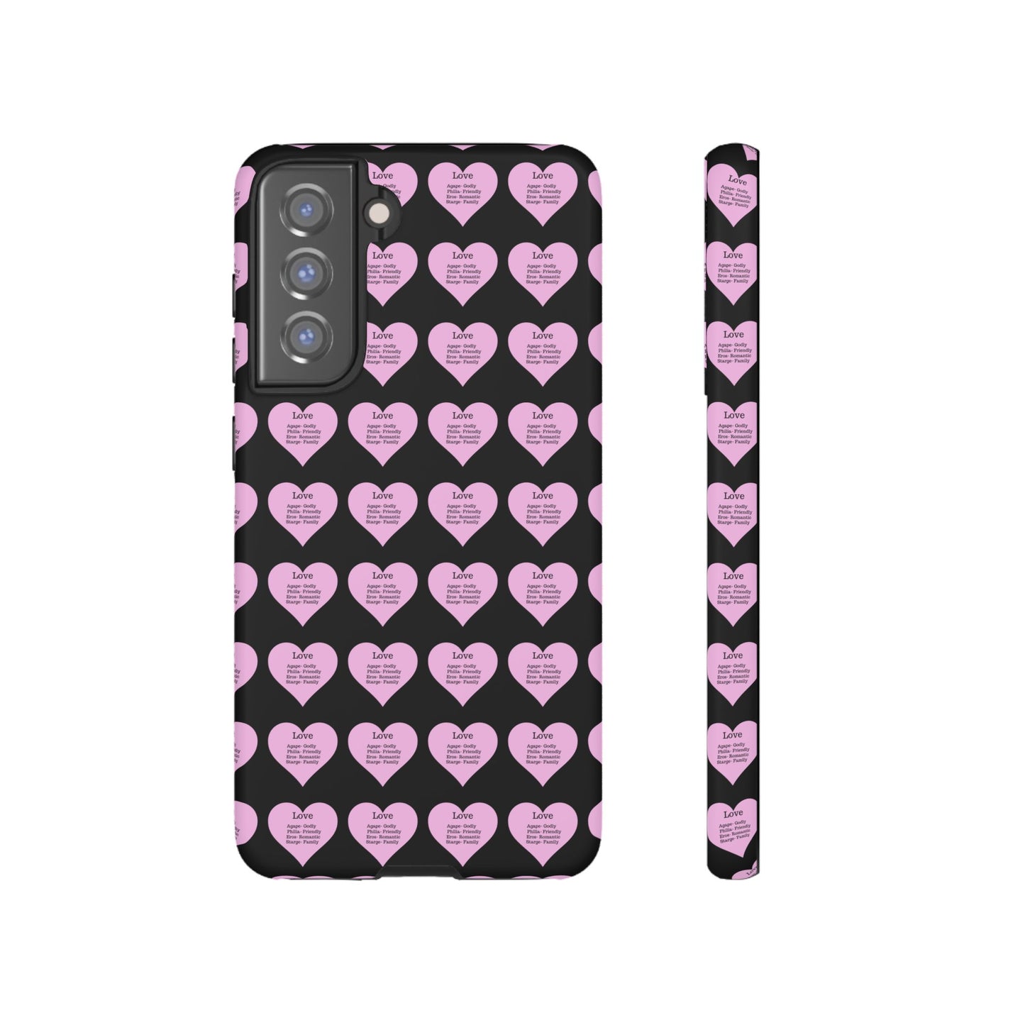 Hearts-A-Flutter Phone Case (Samsung)(Black)