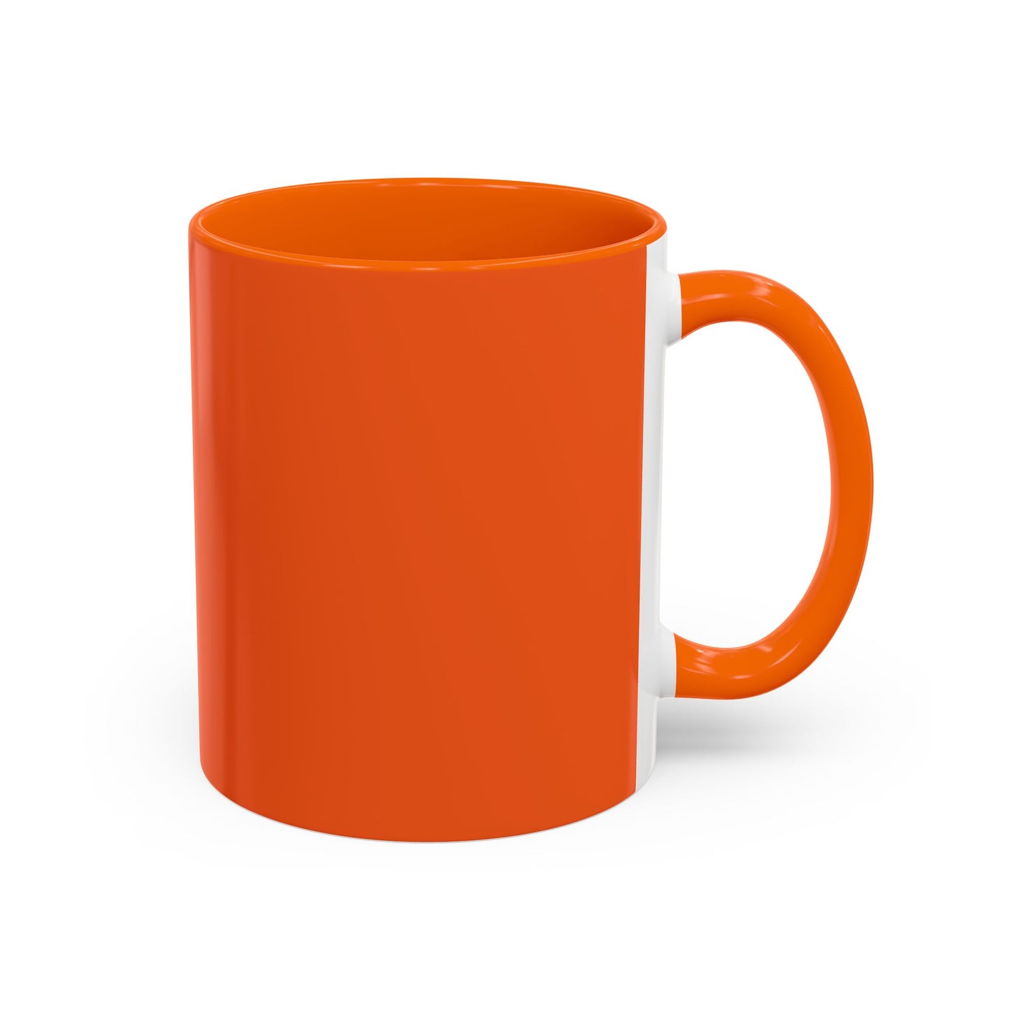 Charming Heart Accent Coffee Mug (Orange)