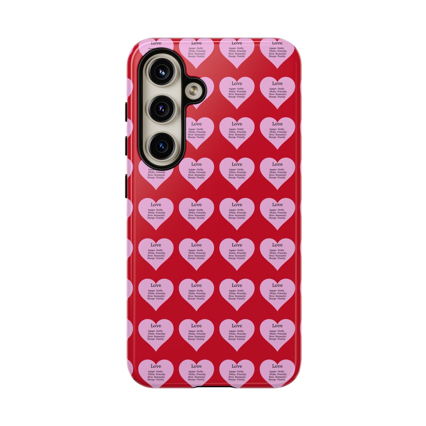 Hearts-A-Flutter Phone Case (Samsung)(Dark red)
