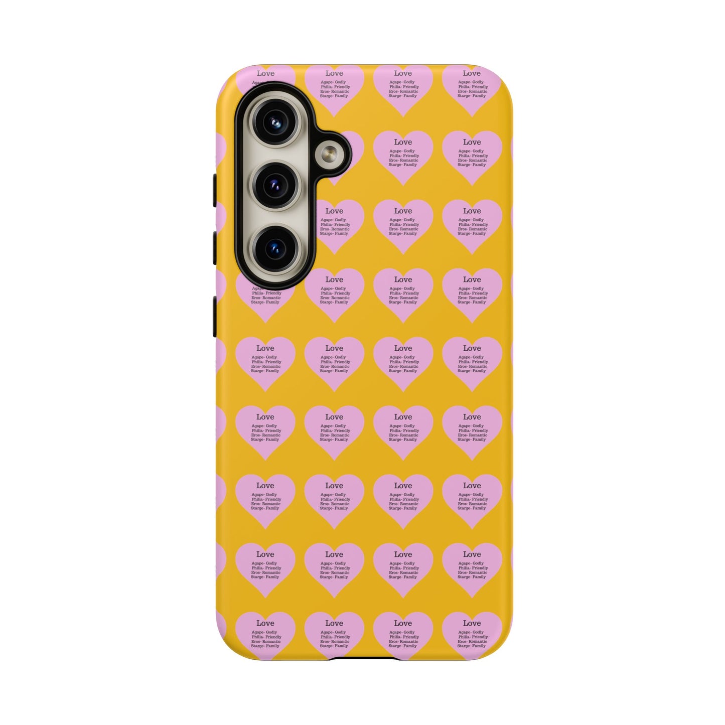 Hearts-A-Flutter Phone Case (Samsung)(Yellow)