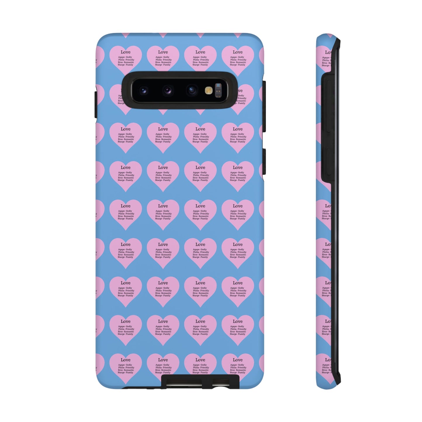 Hearts-A-Flutter Phone Case (Samsung)(Light blue)