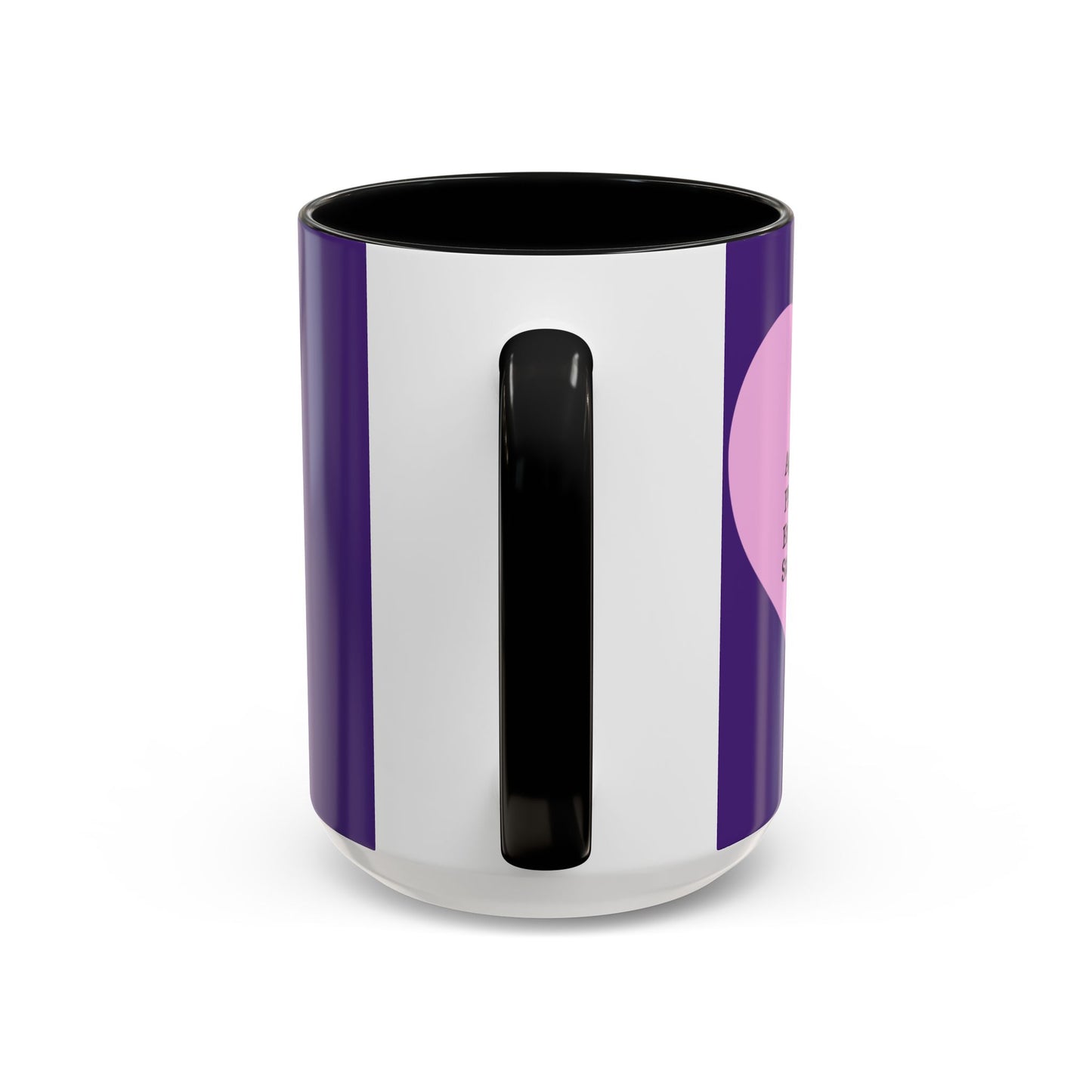 Charming Heart Accent Coffee Mug (Purple)