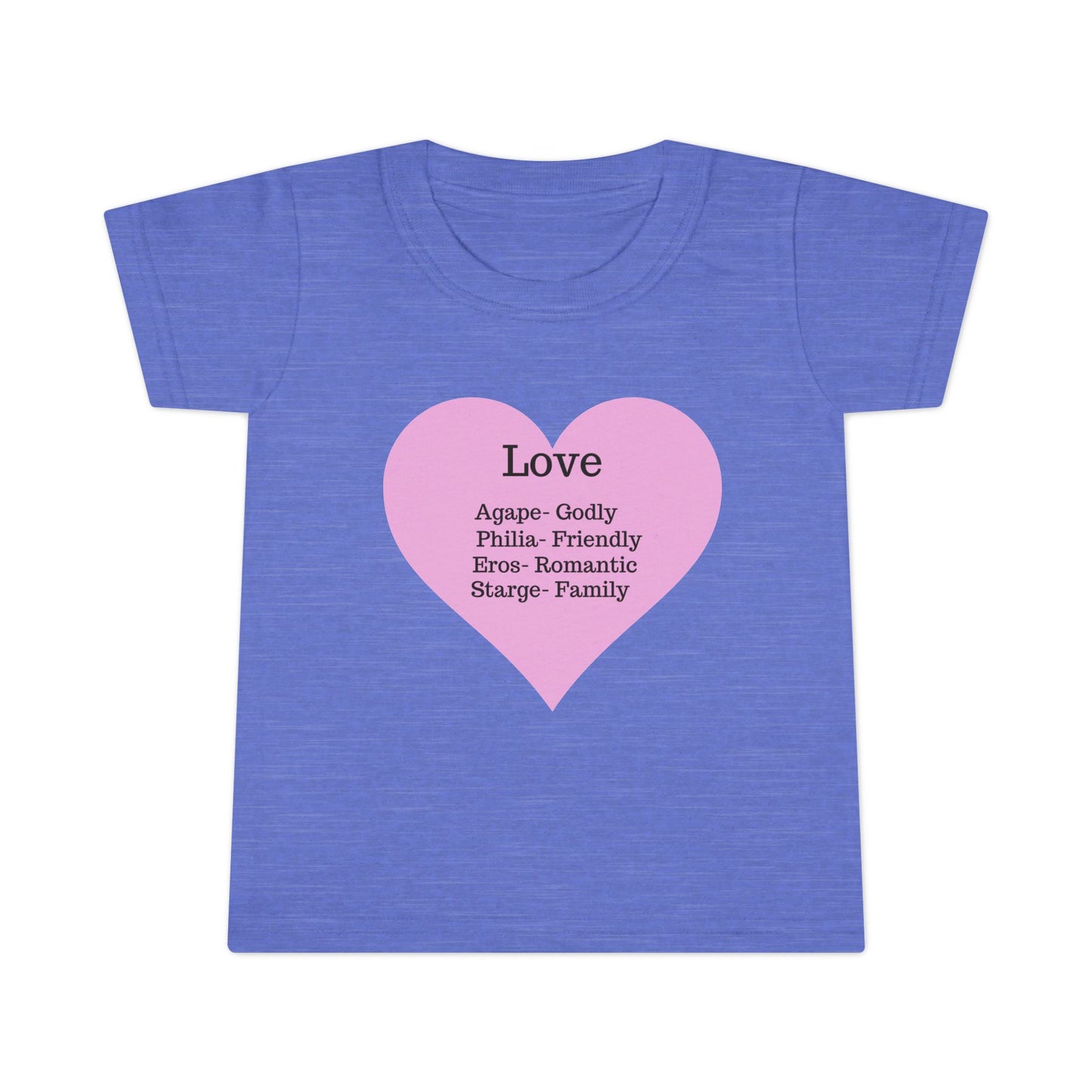 Types of Love Heart Toddler T-Shirt