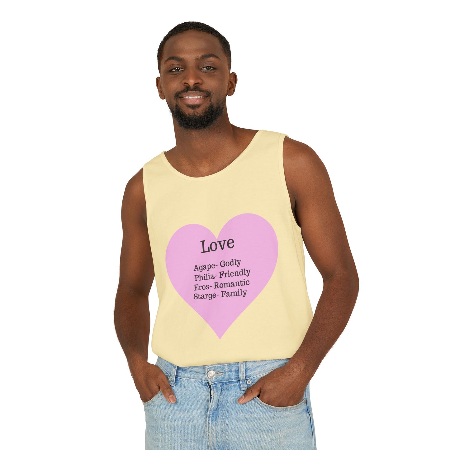 Unisex "Love" Definitions Garment-Dyed Tank Top