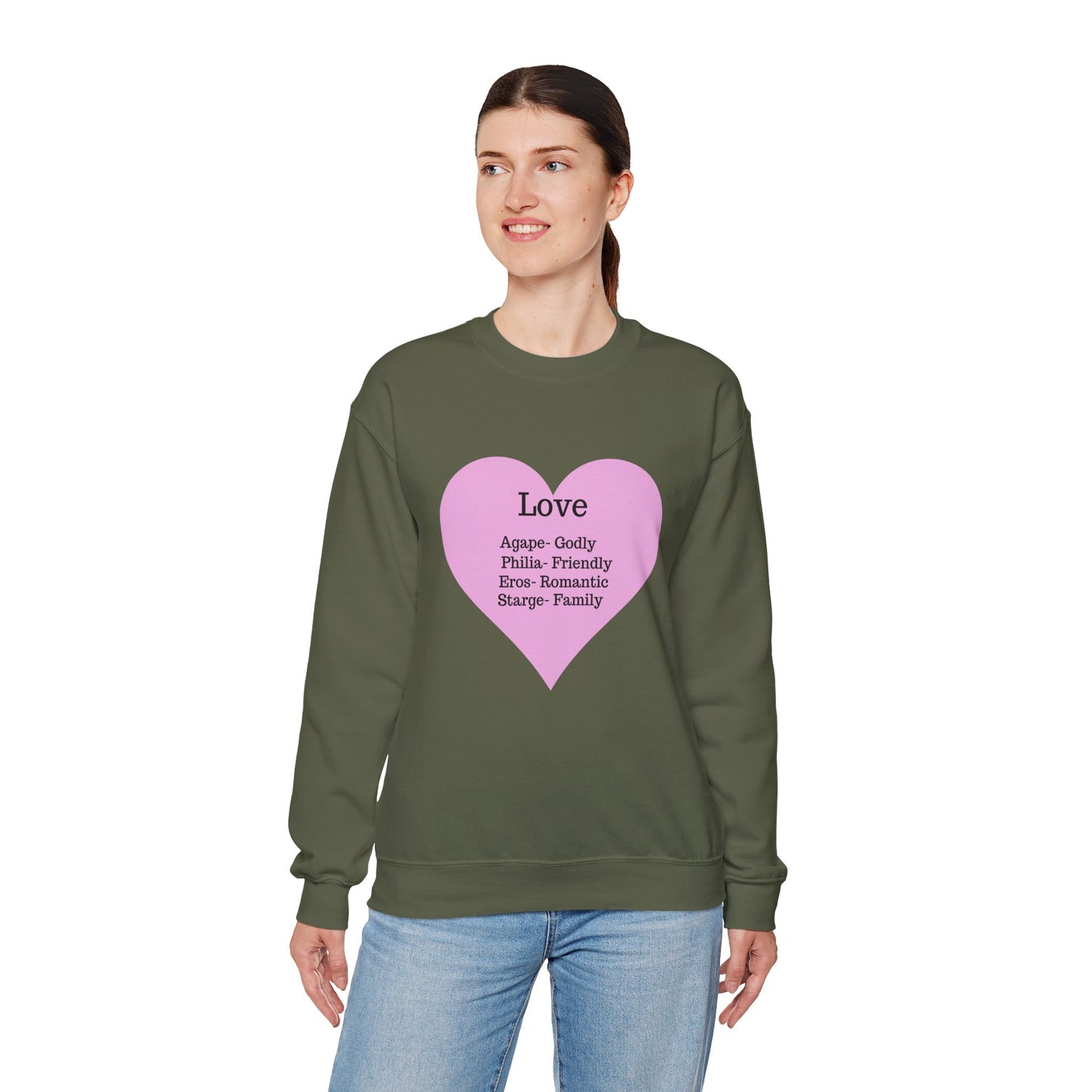 Types of Love Heart Unisex Sweatshirt
